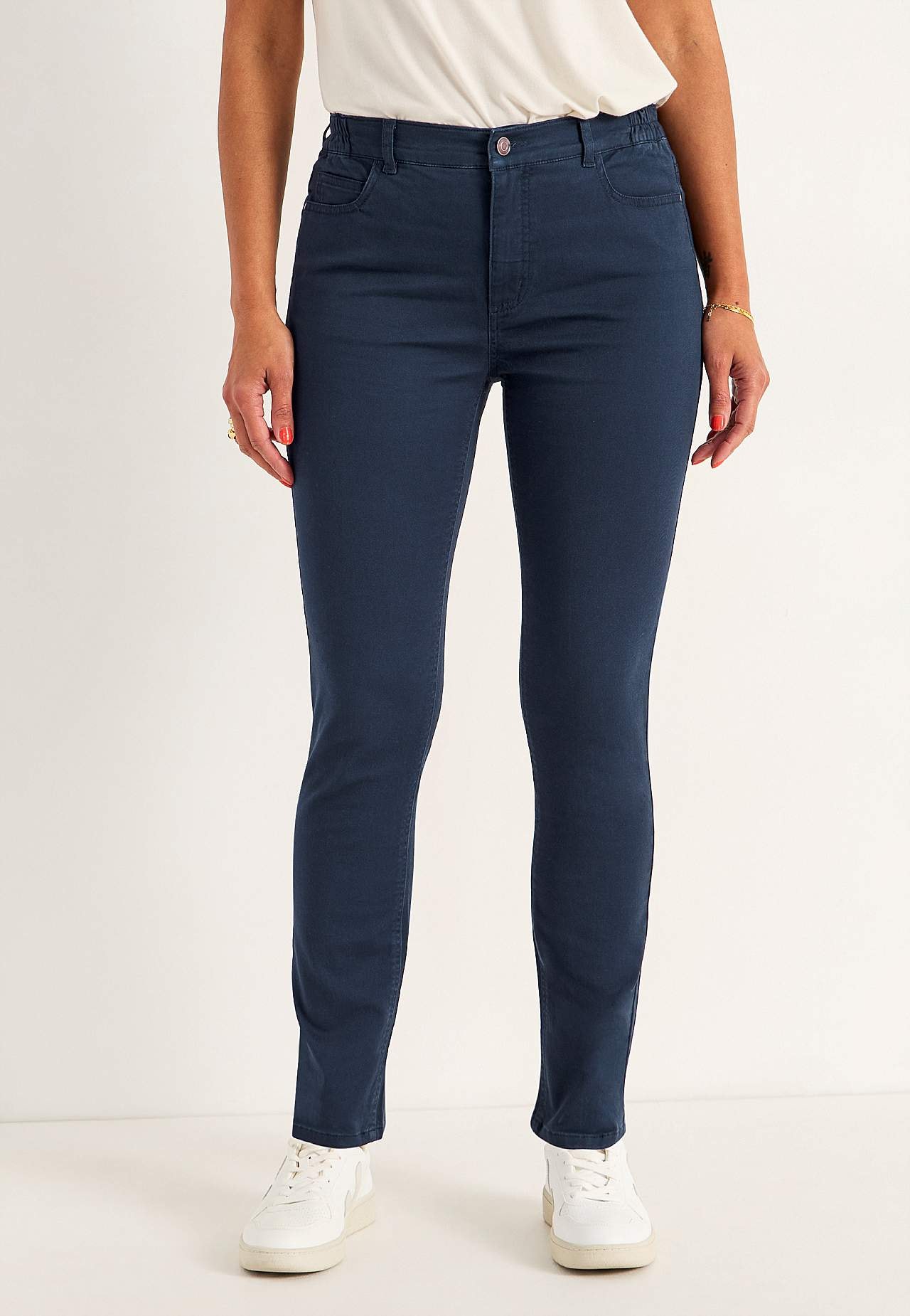 Jeans med elastisk midje