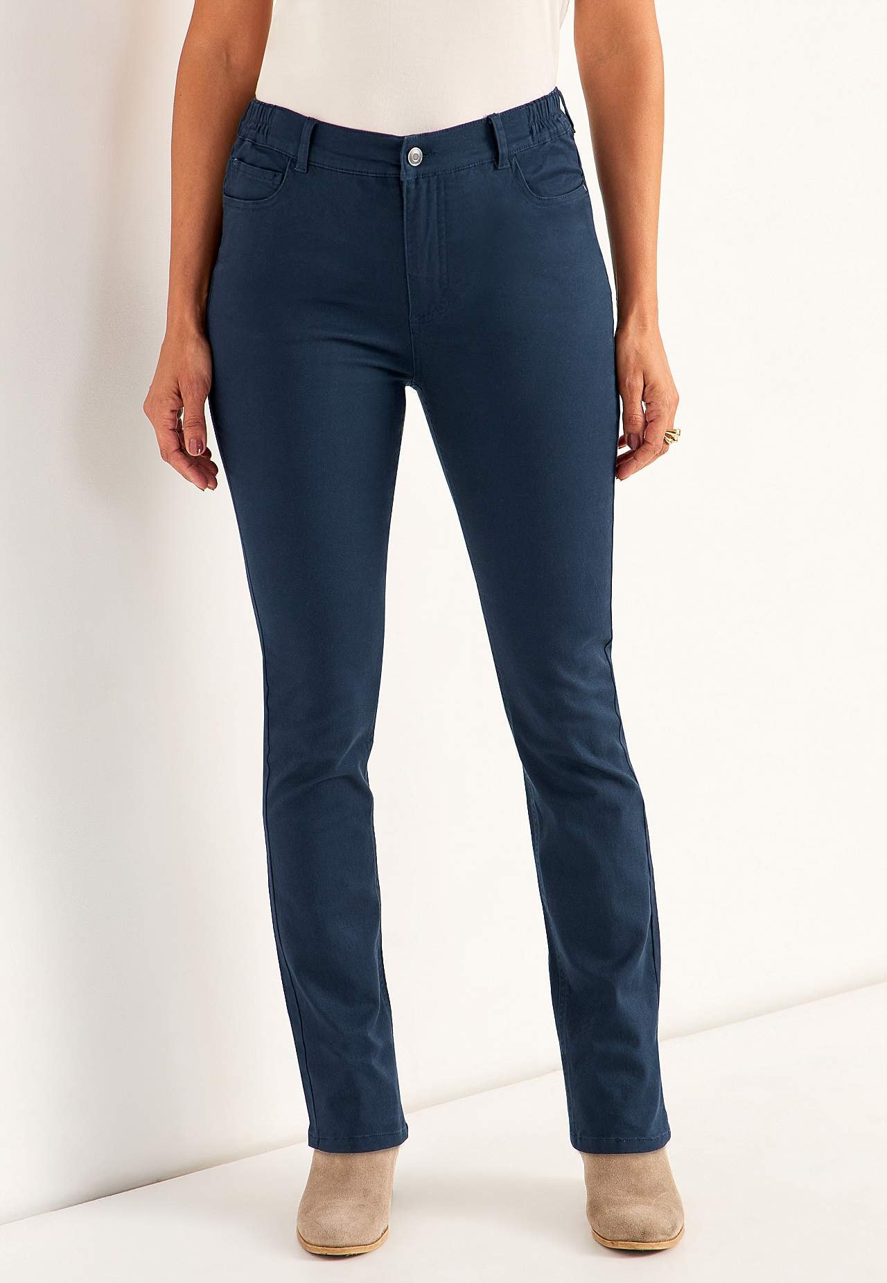 Jeans med elastisk midje