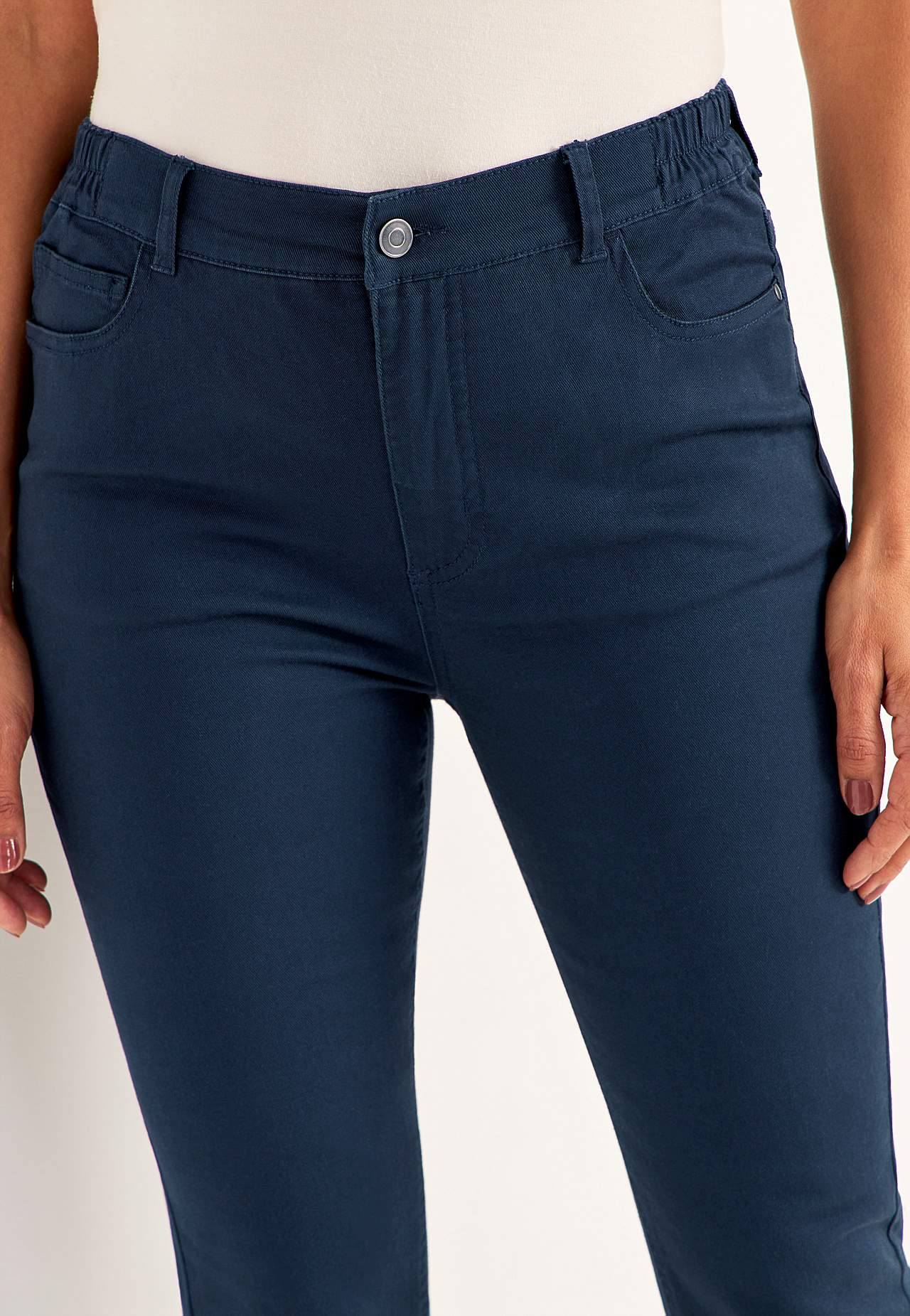 Jeans med elastisk midje
