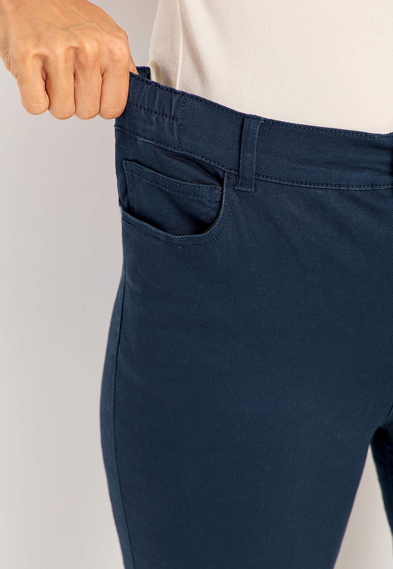 Jeans med elastisk midje
