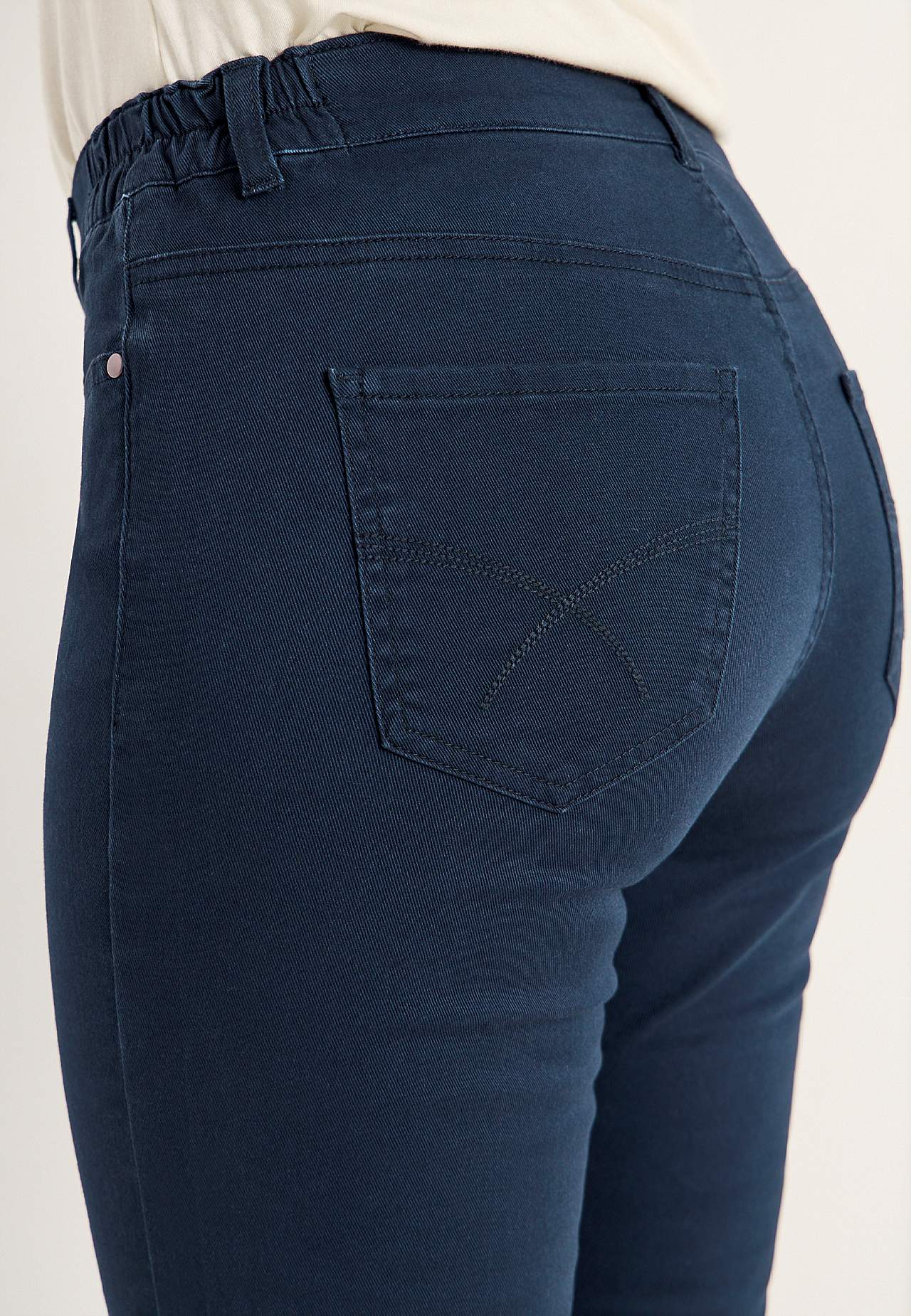 Jeans med elastisk midje