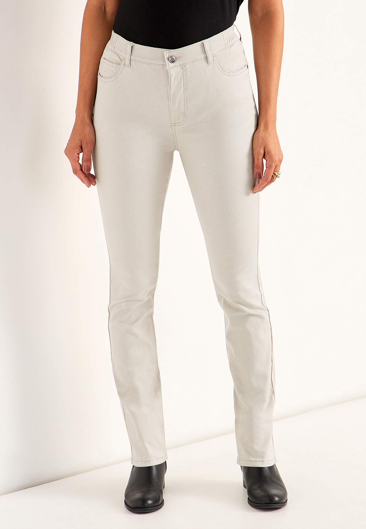 Jeans med elastisk midje