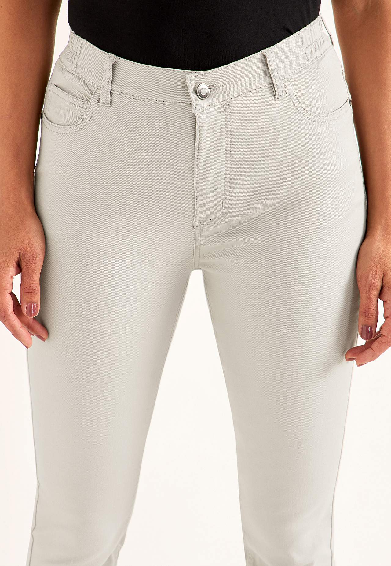 Jeans med elastisk midje