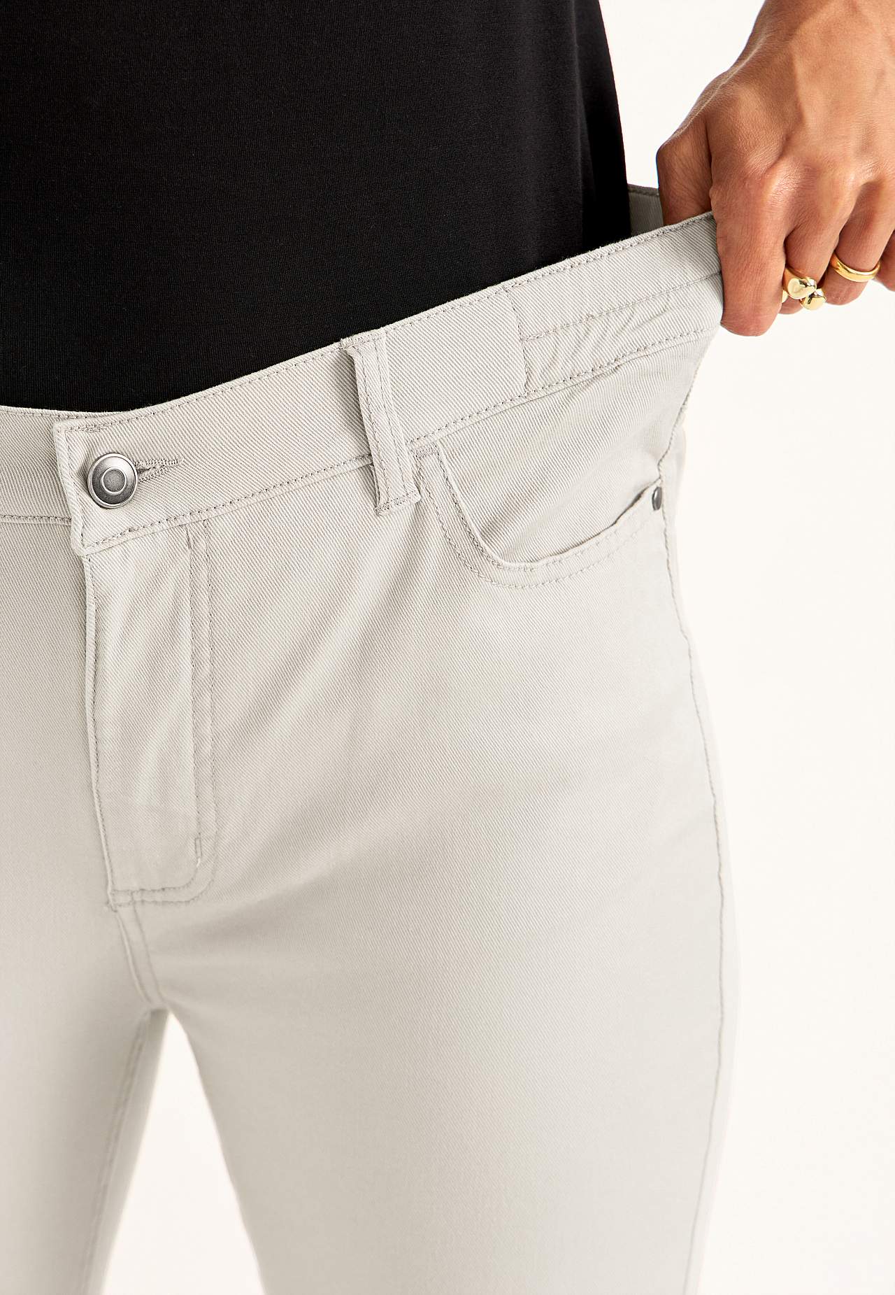 Jeans med elastisk midje