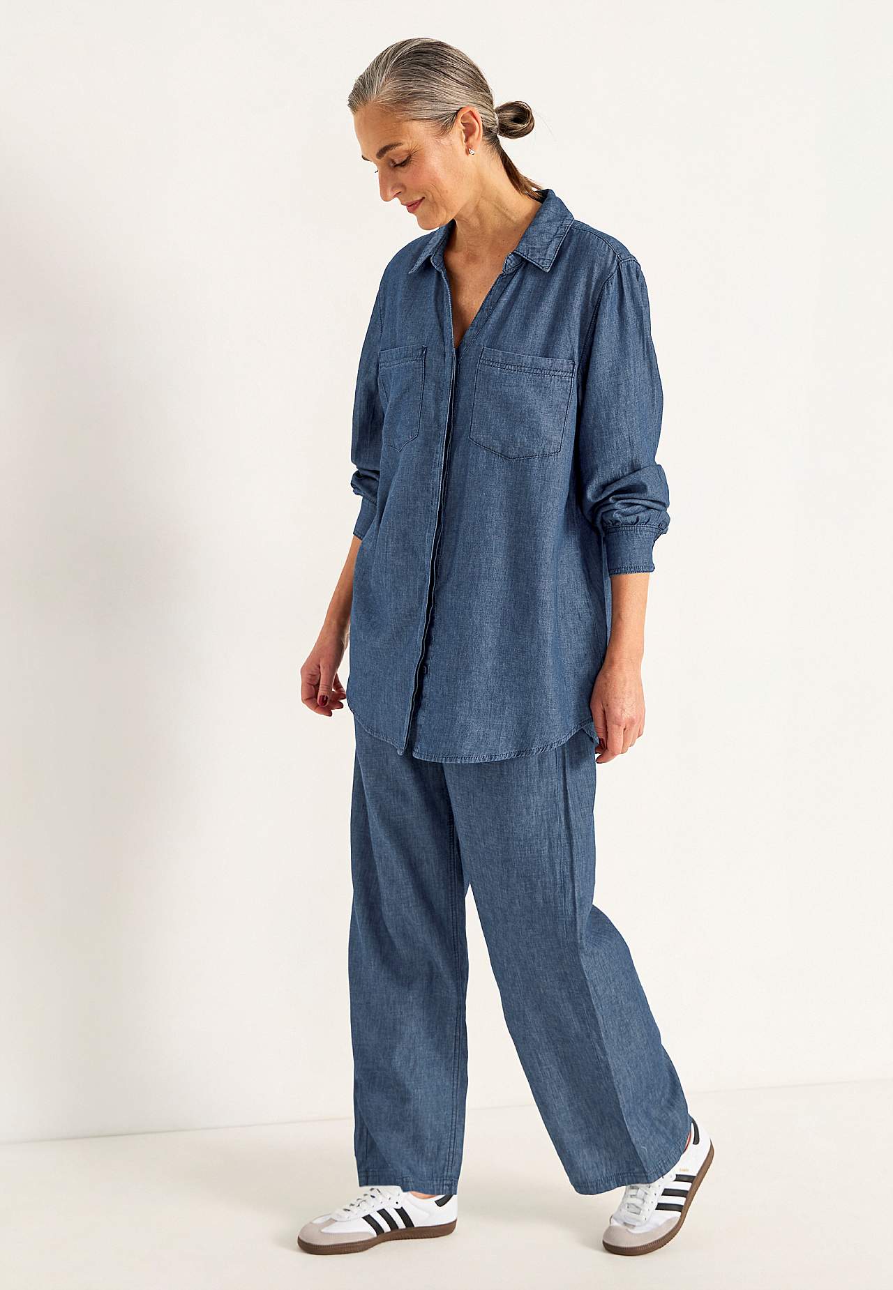 Denimskjorte med knapper