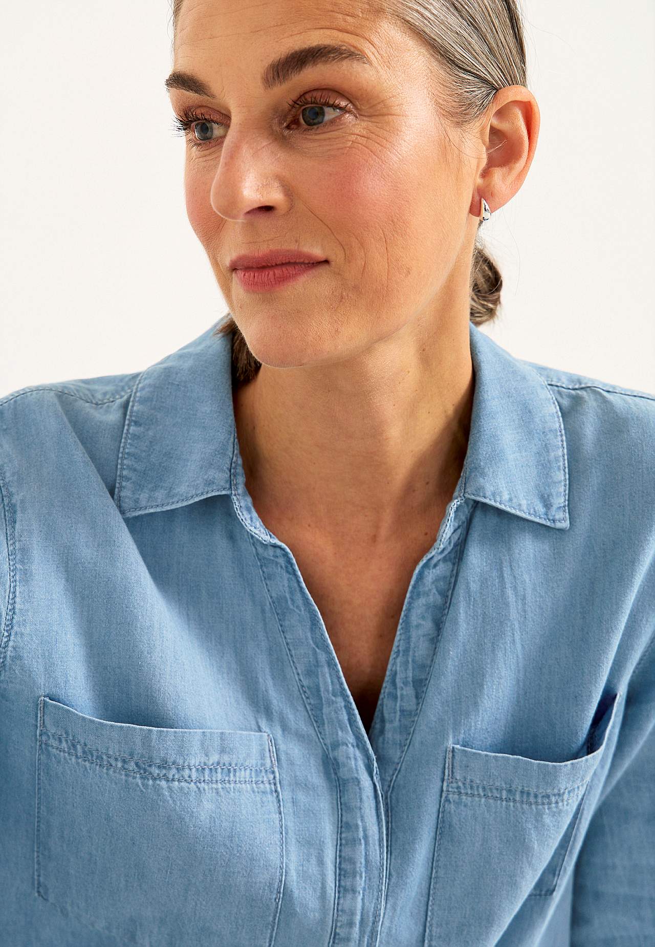 Denimskjorte med knapper