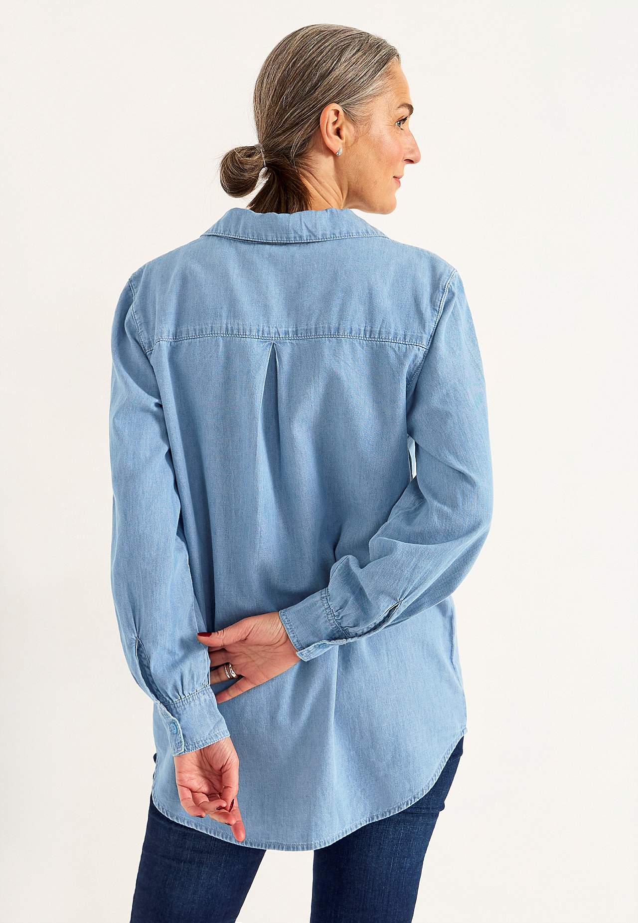 Denimskjorte med knapper