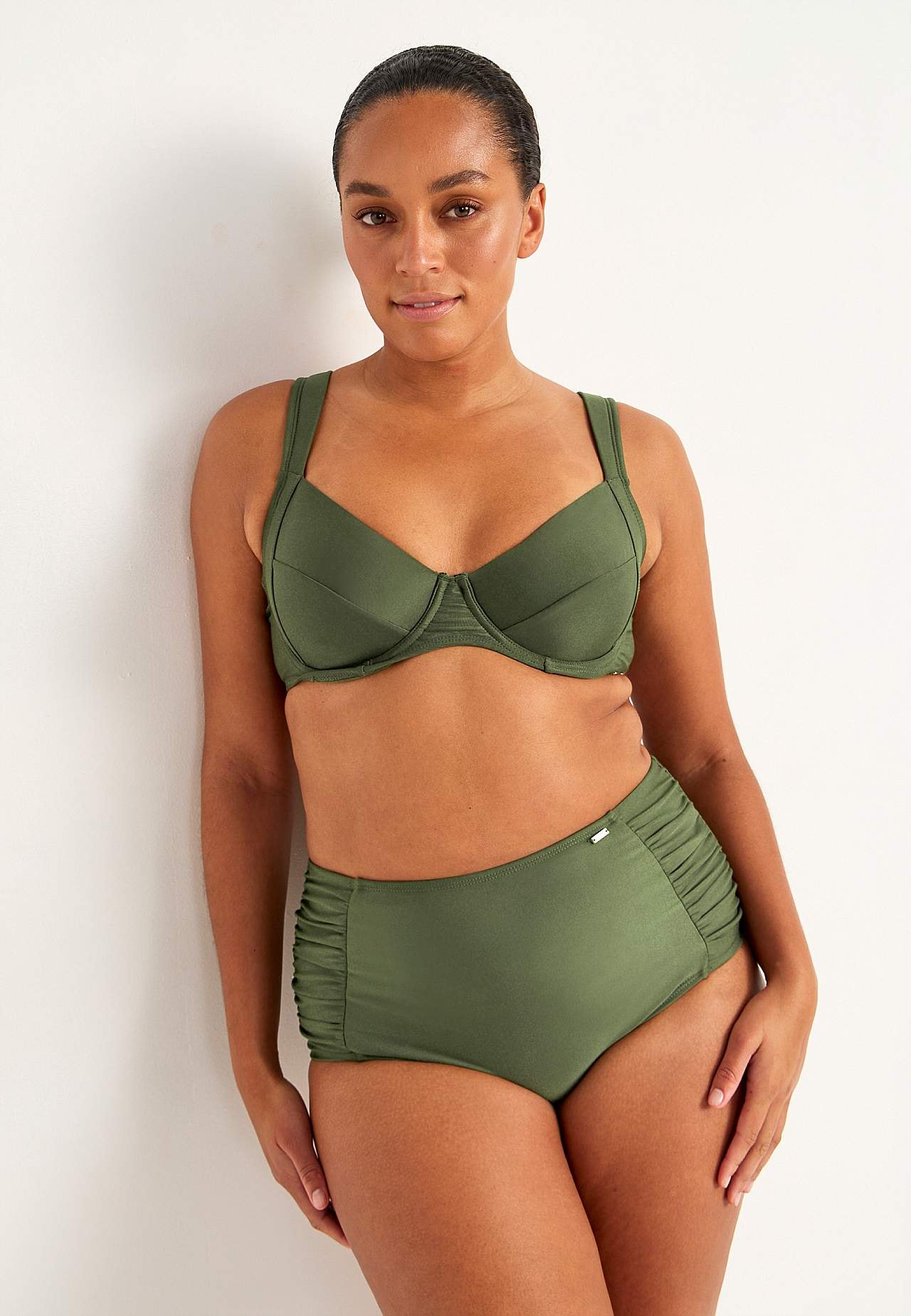 Ensfarget bikini BH