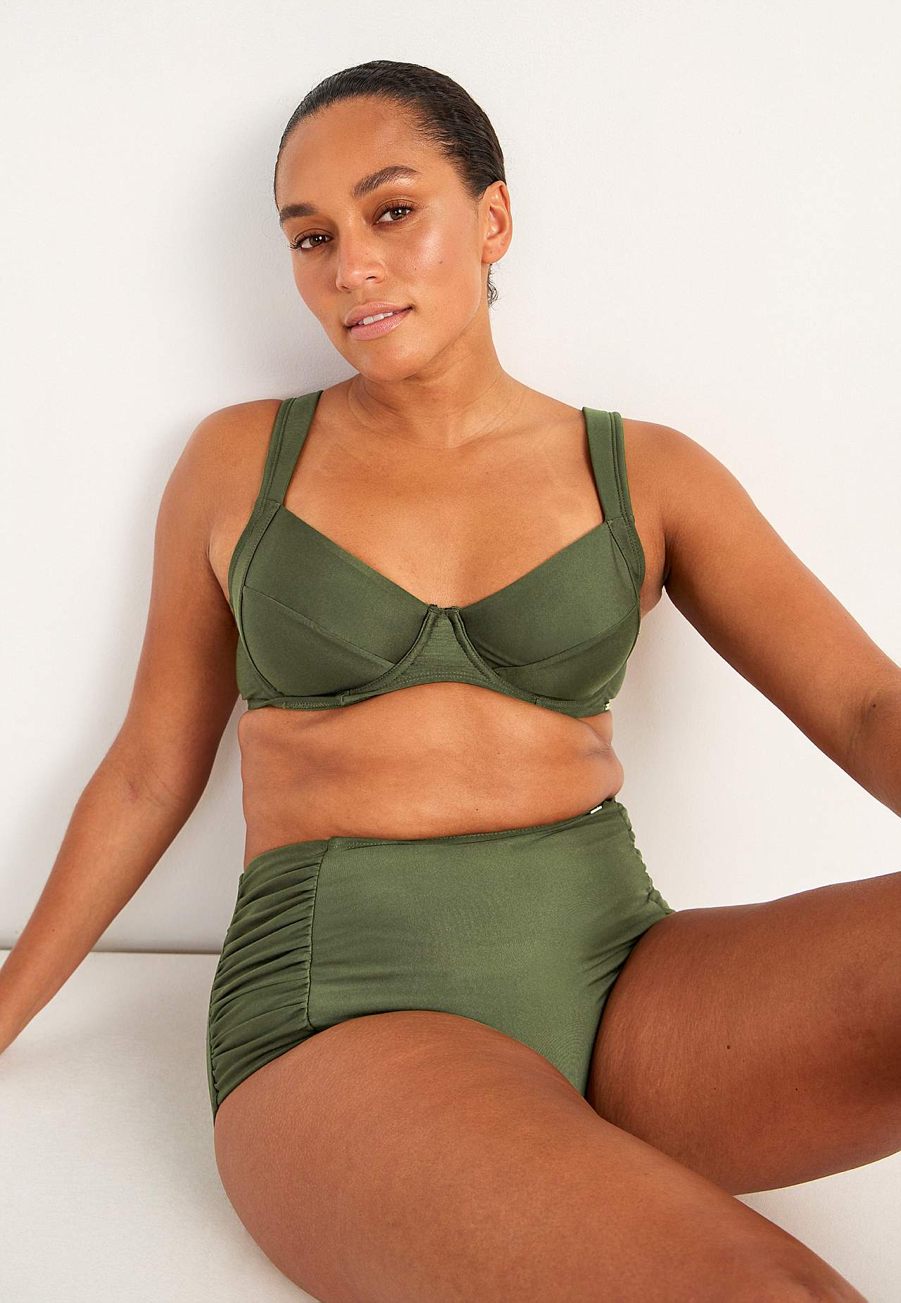 Ensfarget bikini BH