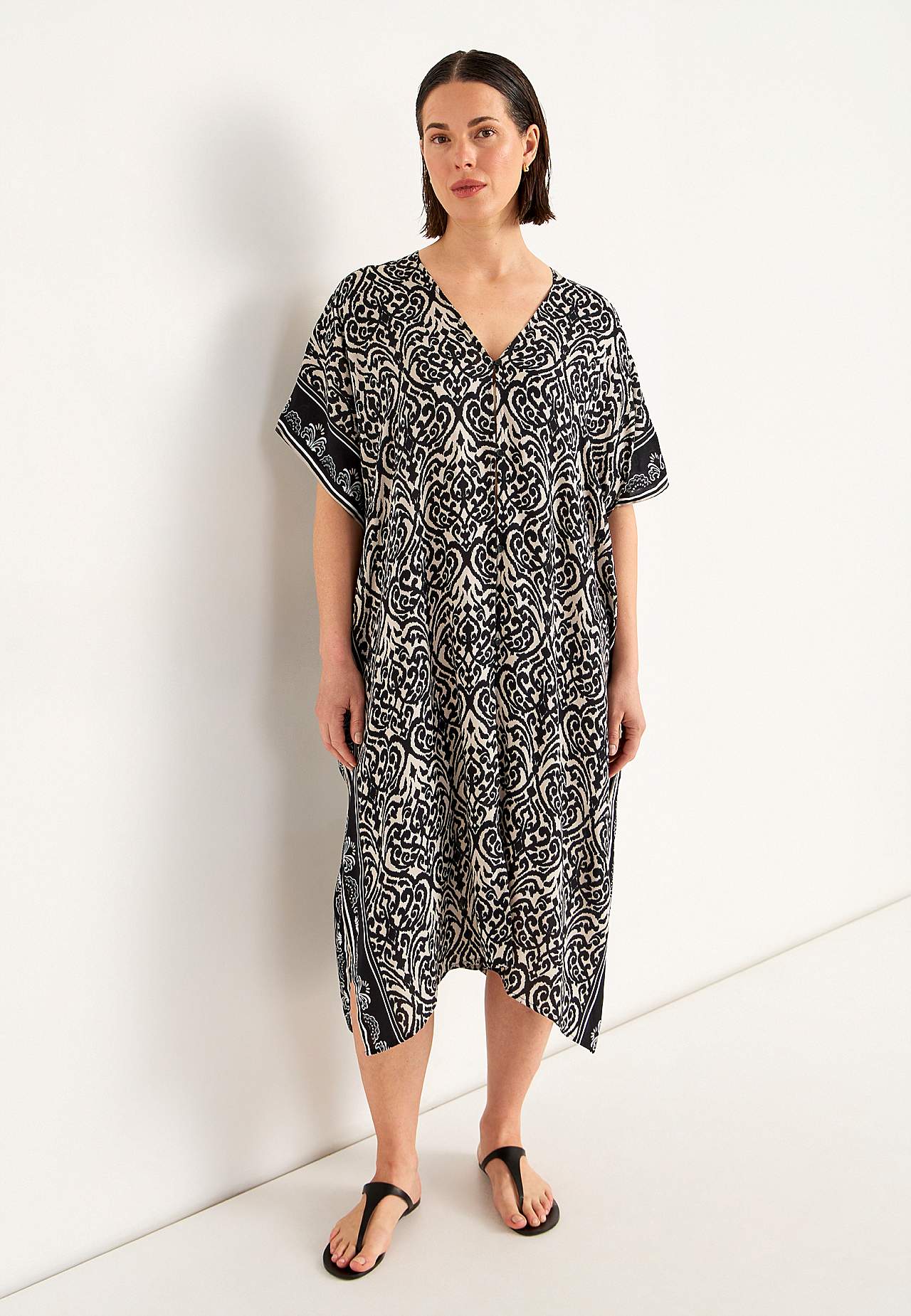 Strandkaftan med knapper
