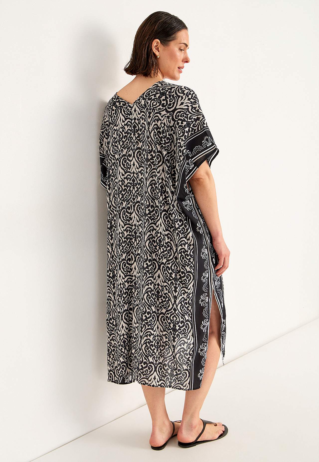 Strandkaftan med knapper