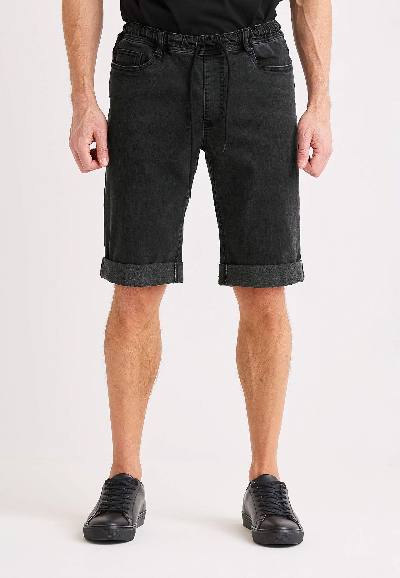 Joggershorts med elastisk midje