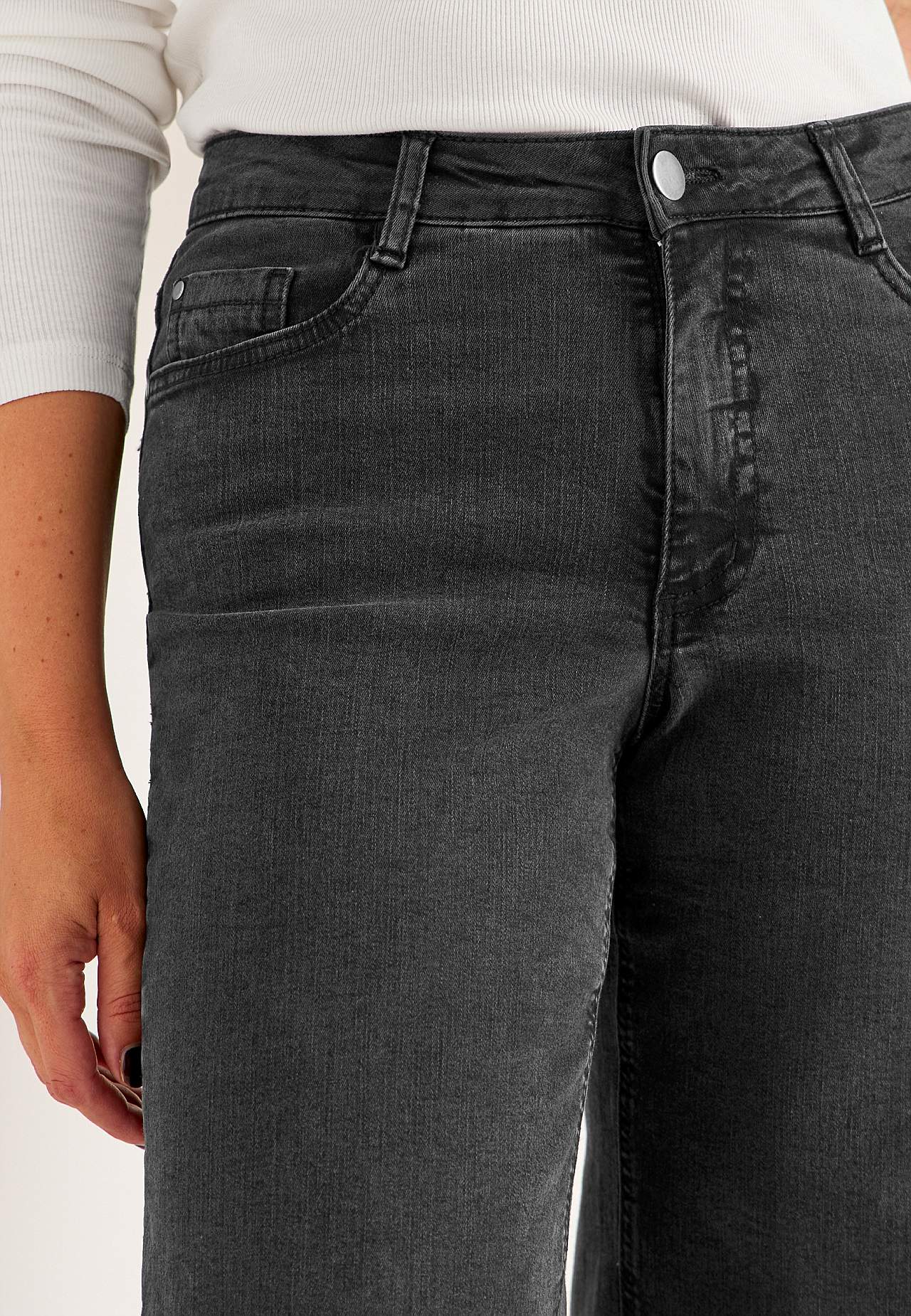 Vide, lange jeans med høy midje Renata