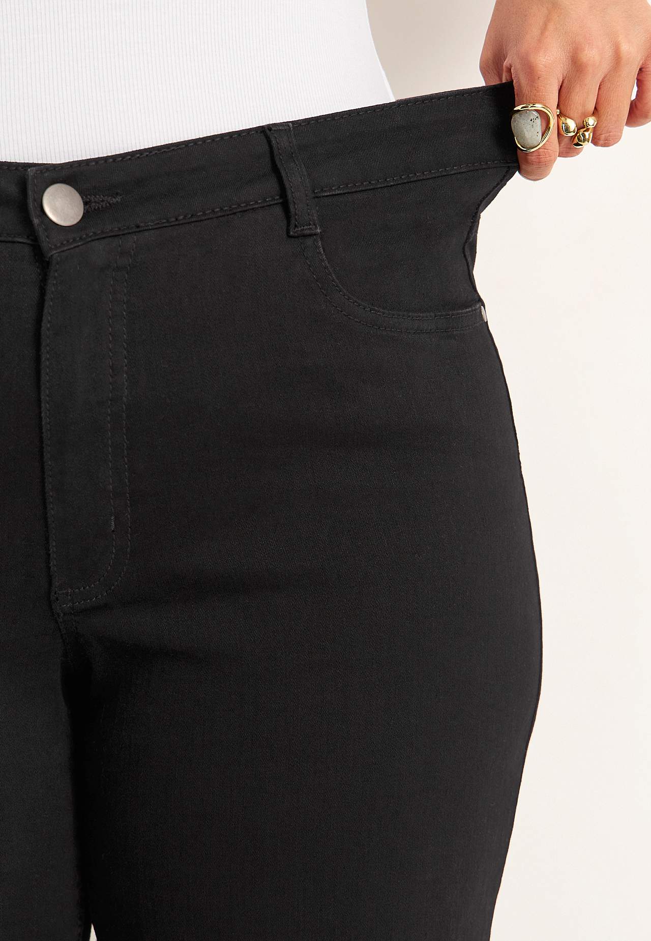 Vide, lange jeans med høy midje Renata