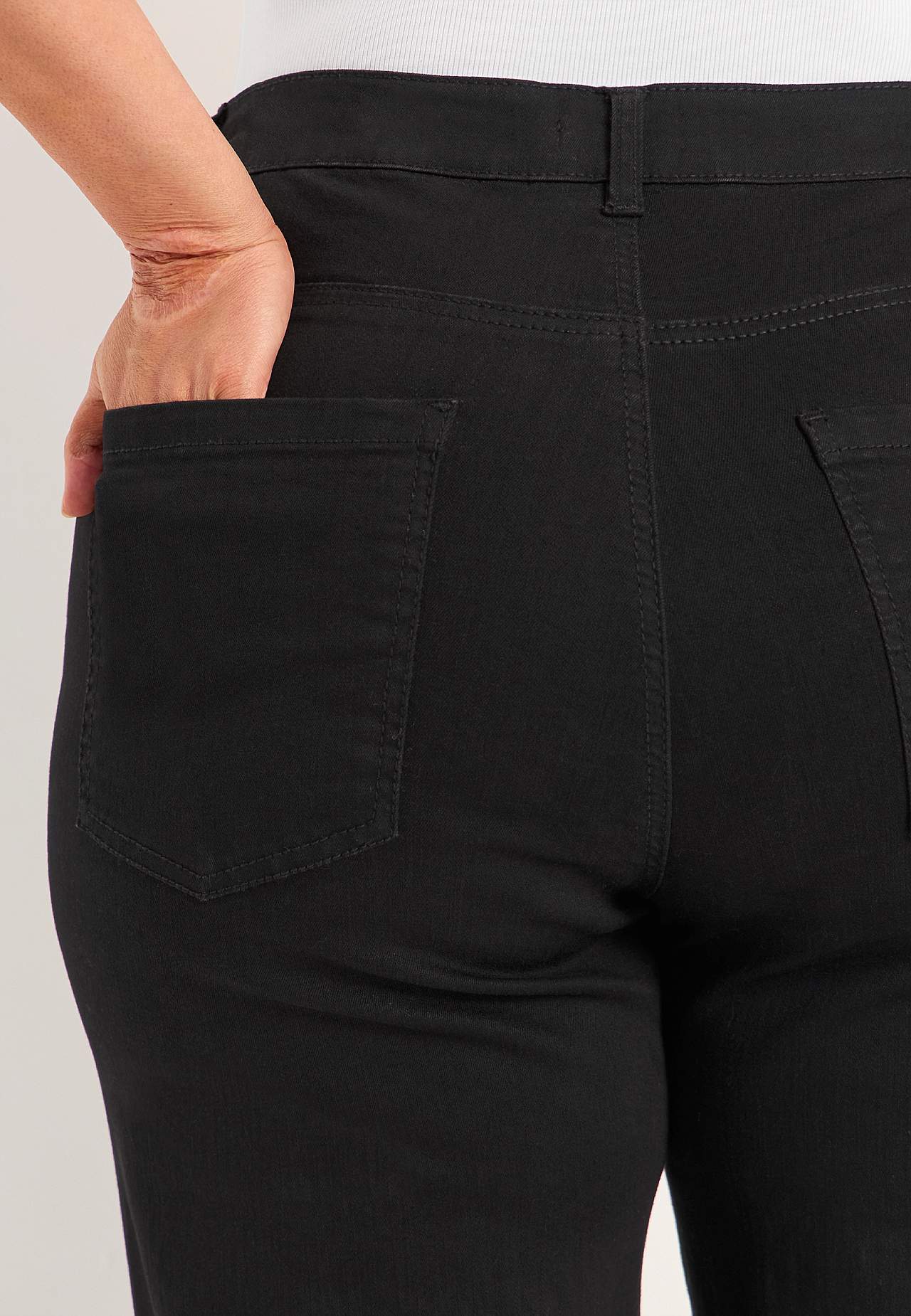 Vide, lange jeans med høy midje Renata