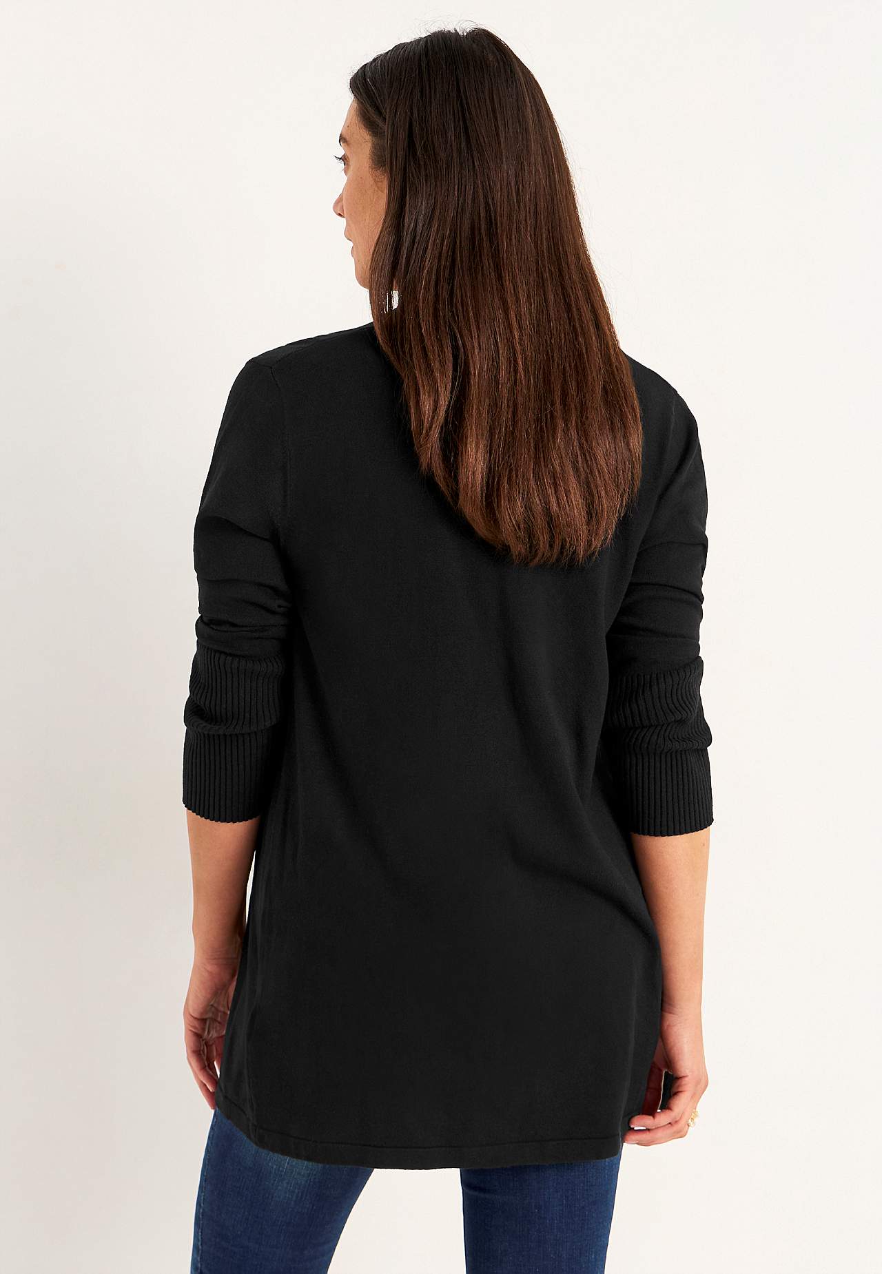 Finstrikket cardigan
