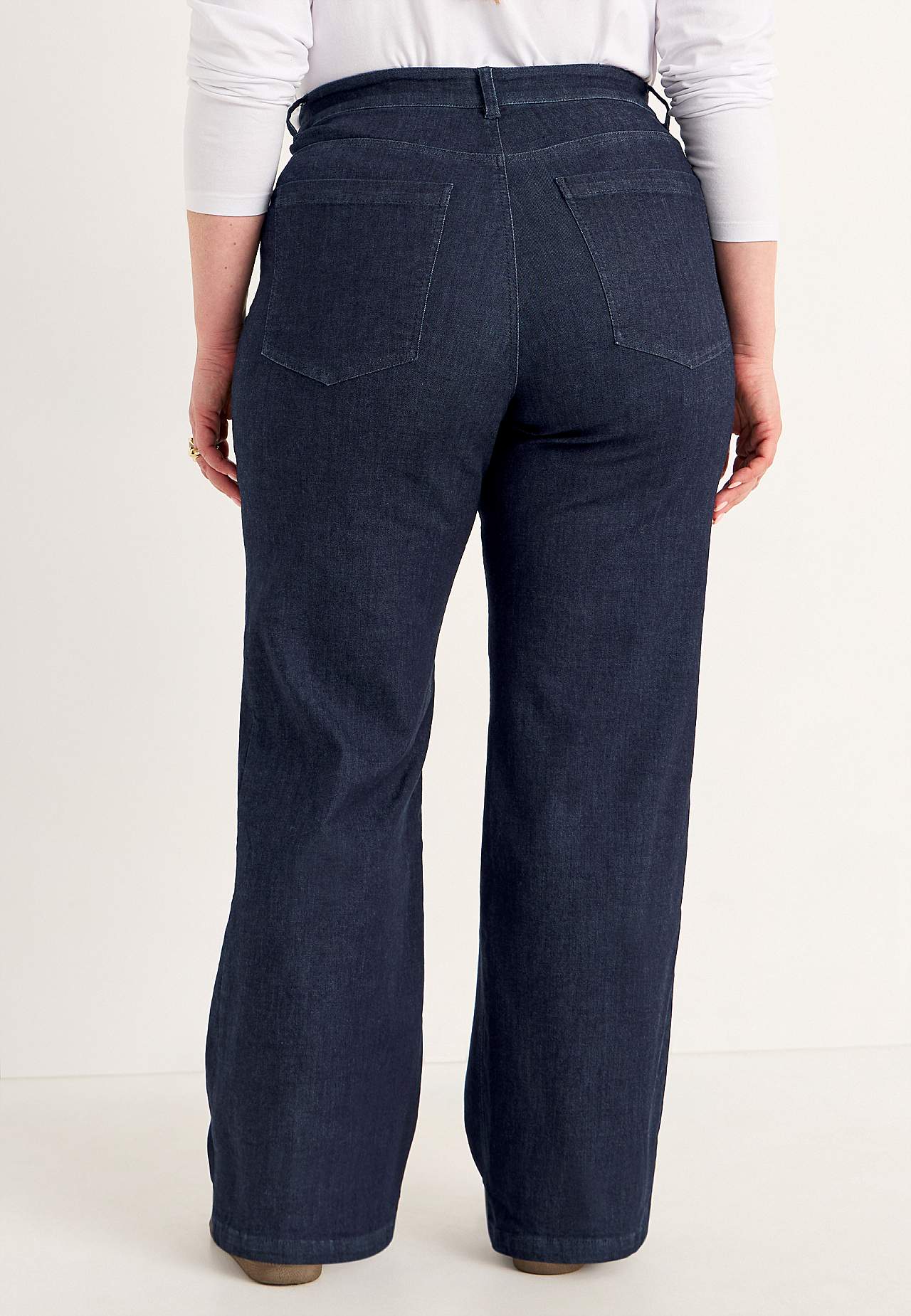 Stretchjeans med sydd press