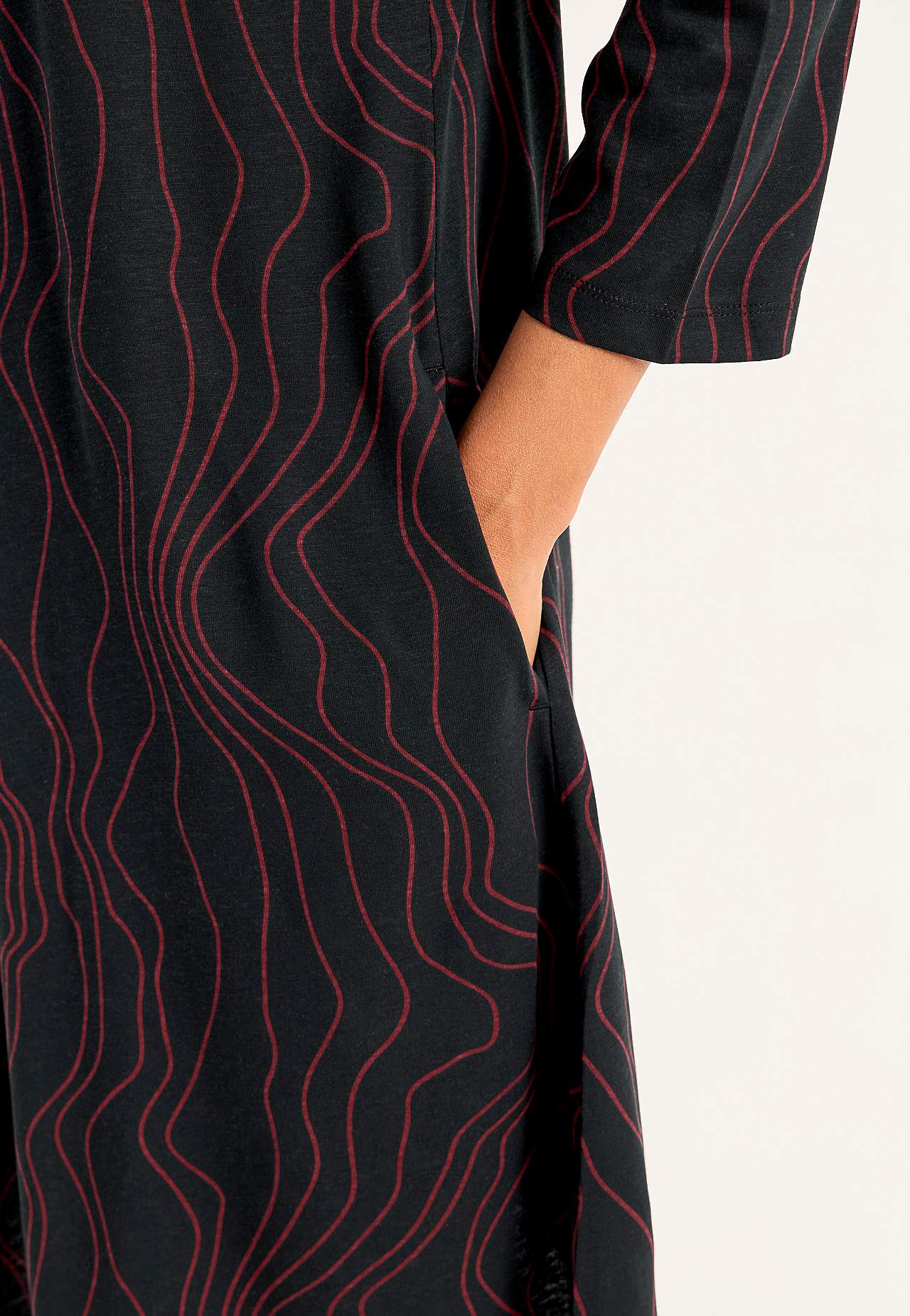 V-halset Jersey-kjole