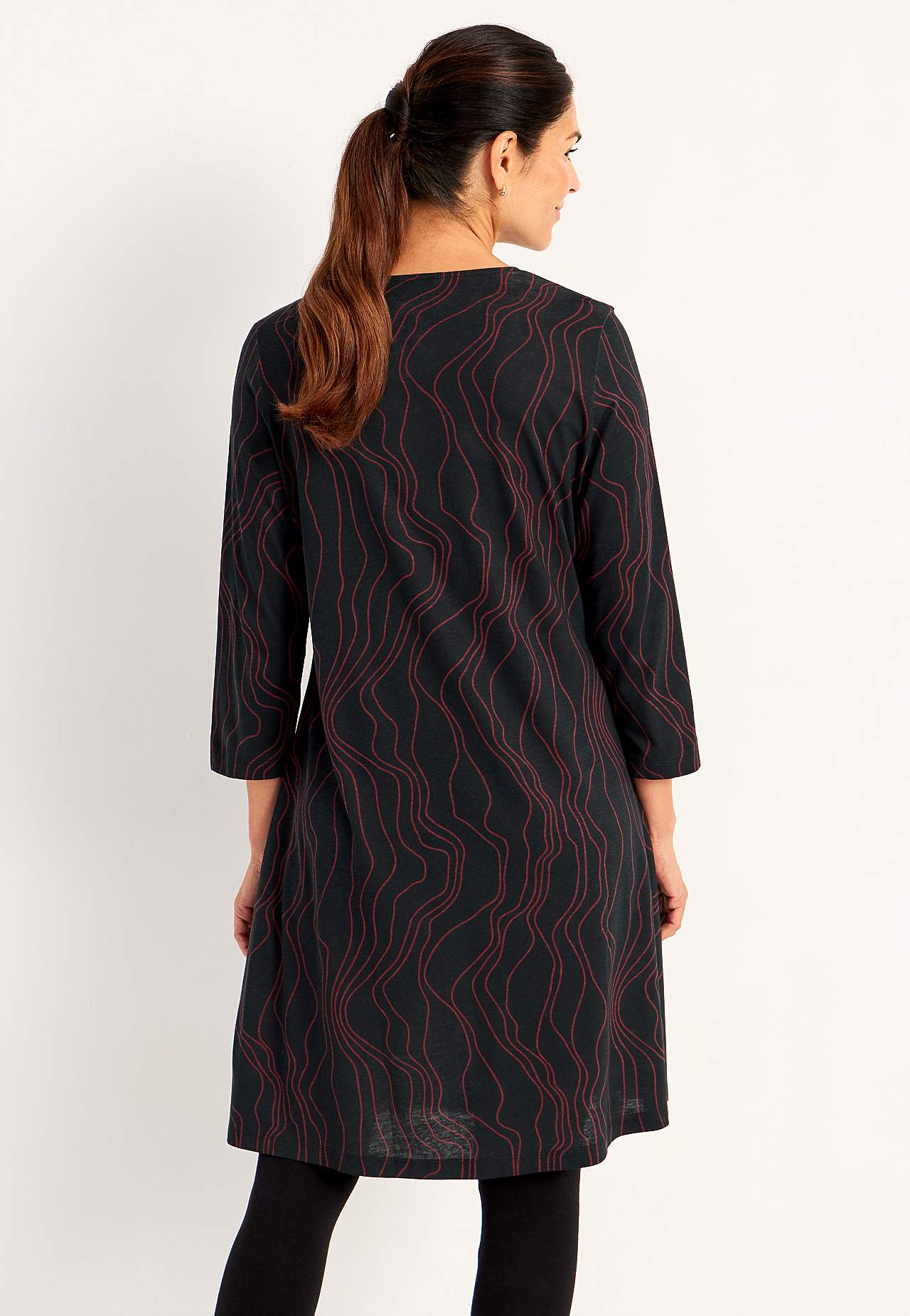 V-halset Jersey-kjole