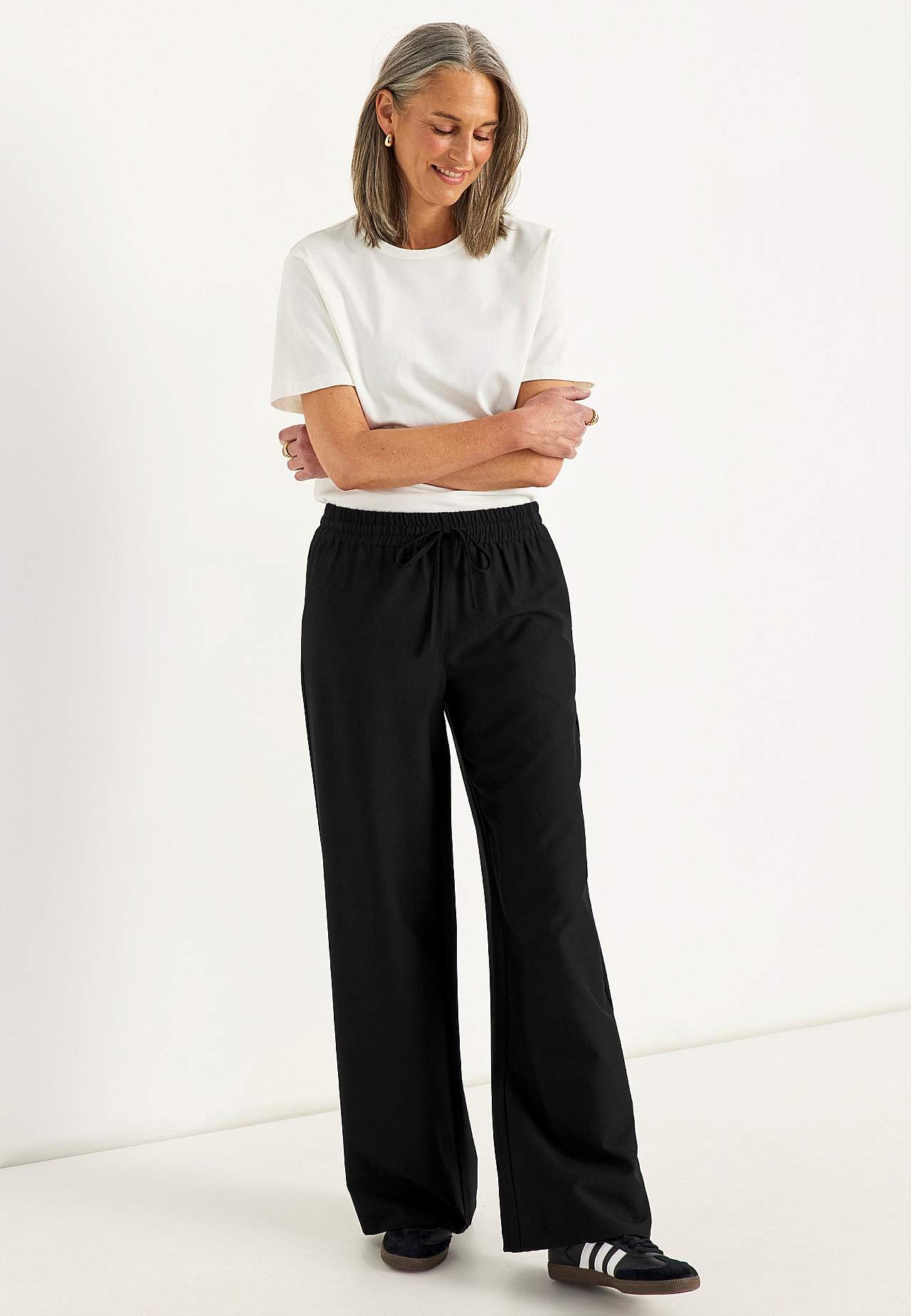 Dressede pull on-bukser Pia