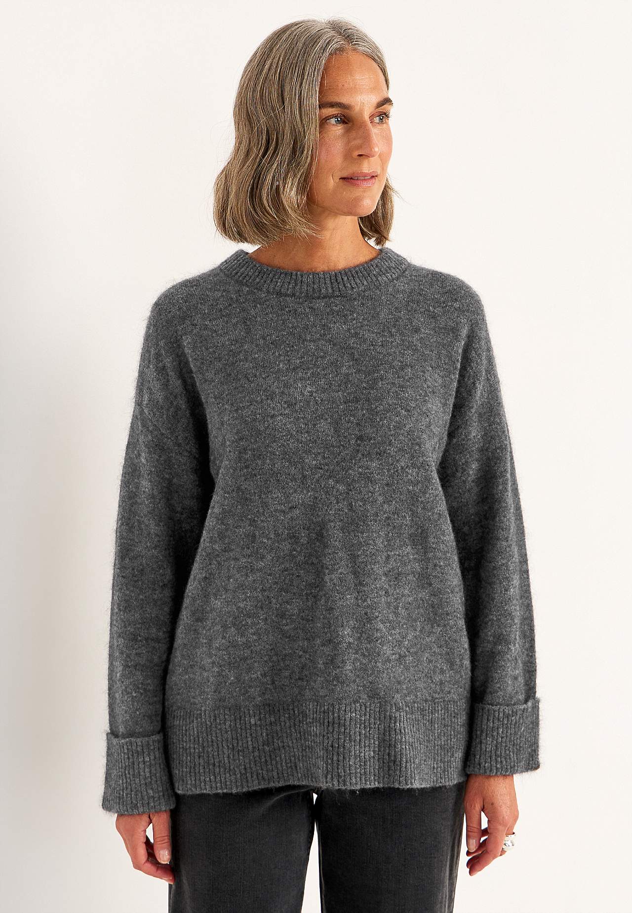 Genser Premium i mohair- og ullblanding