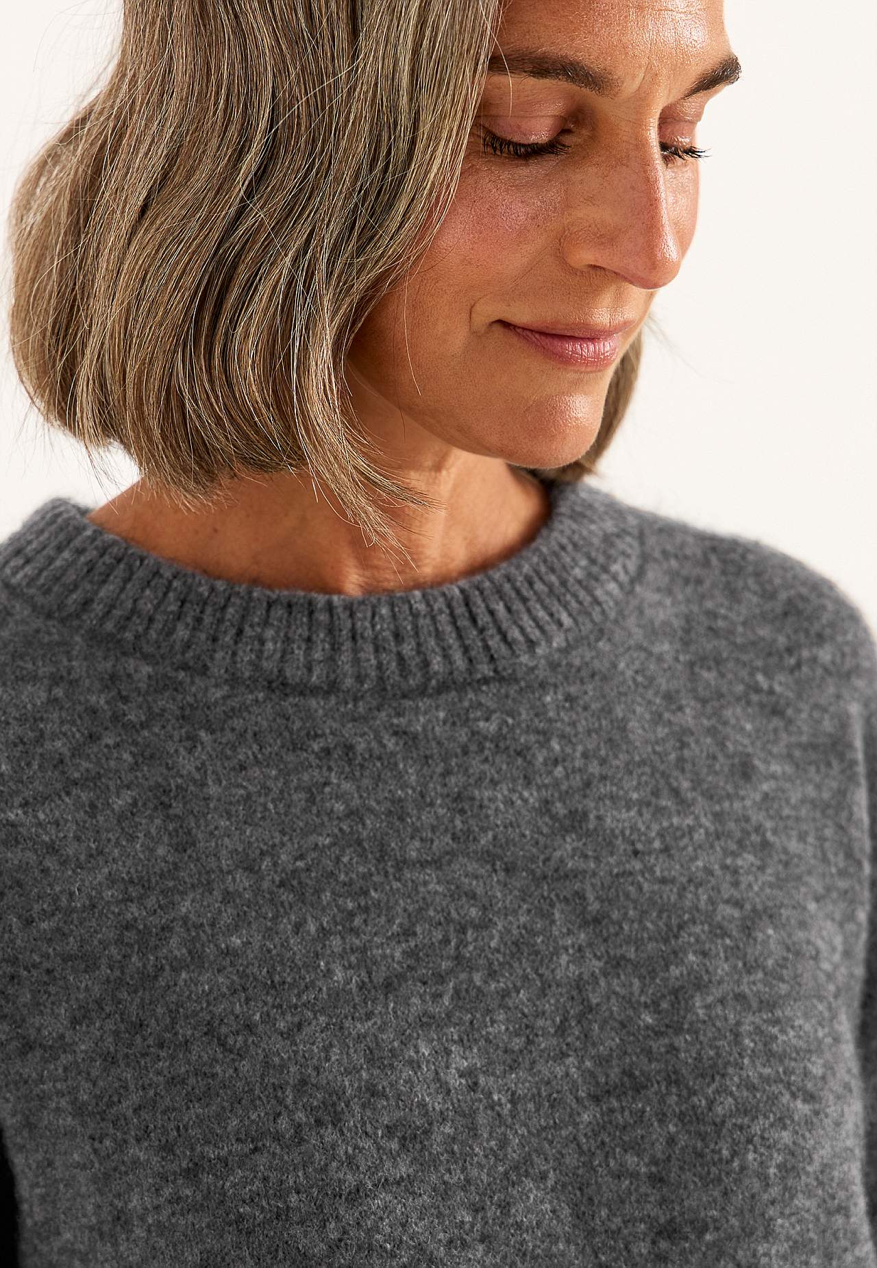 Genser Premium i mohair- og ullblanding
