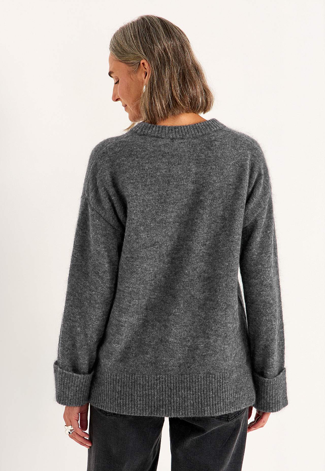 Genser Premium i mohair- og ullblanding
