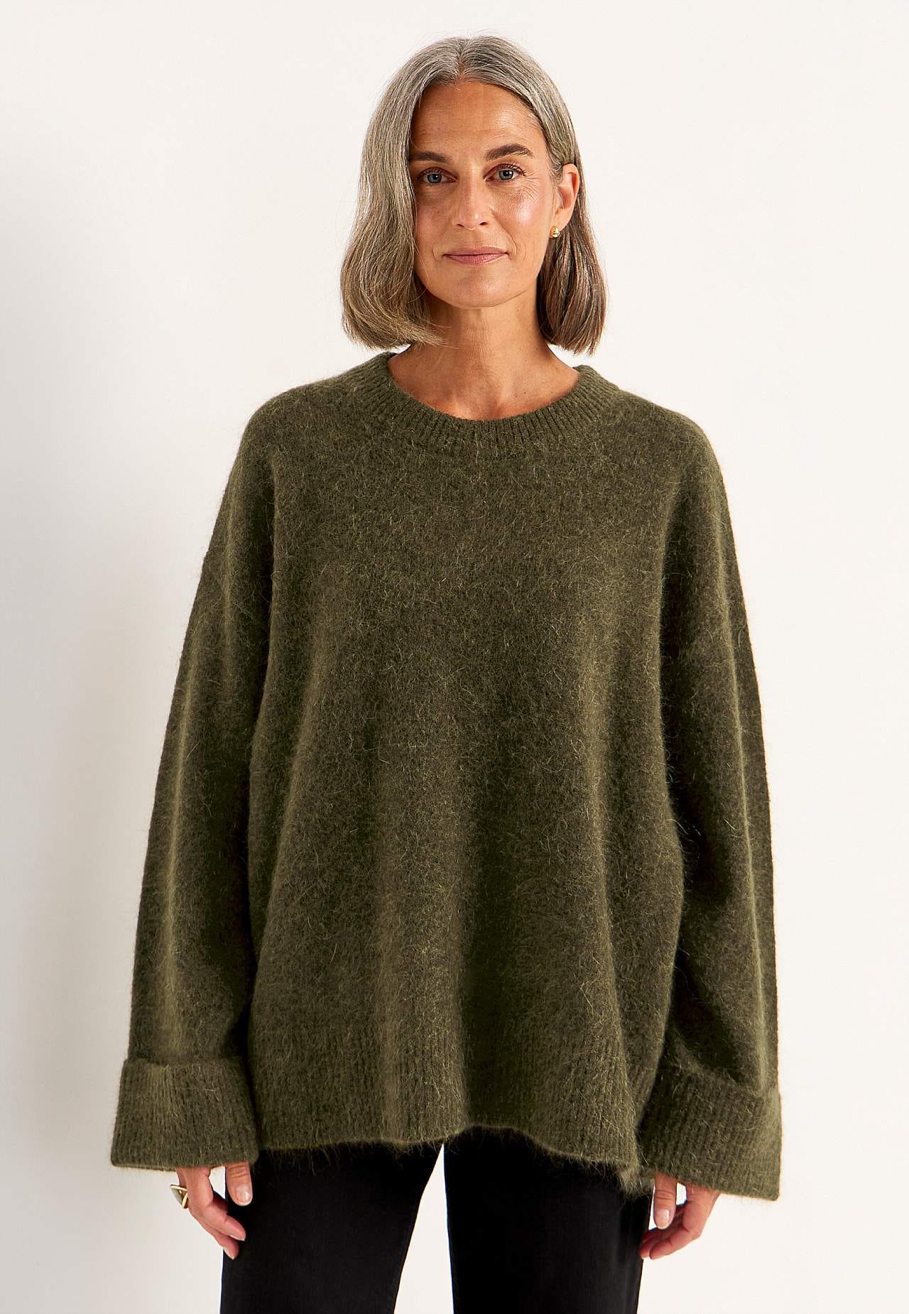 Genser Premium i mohair- og ullblanding