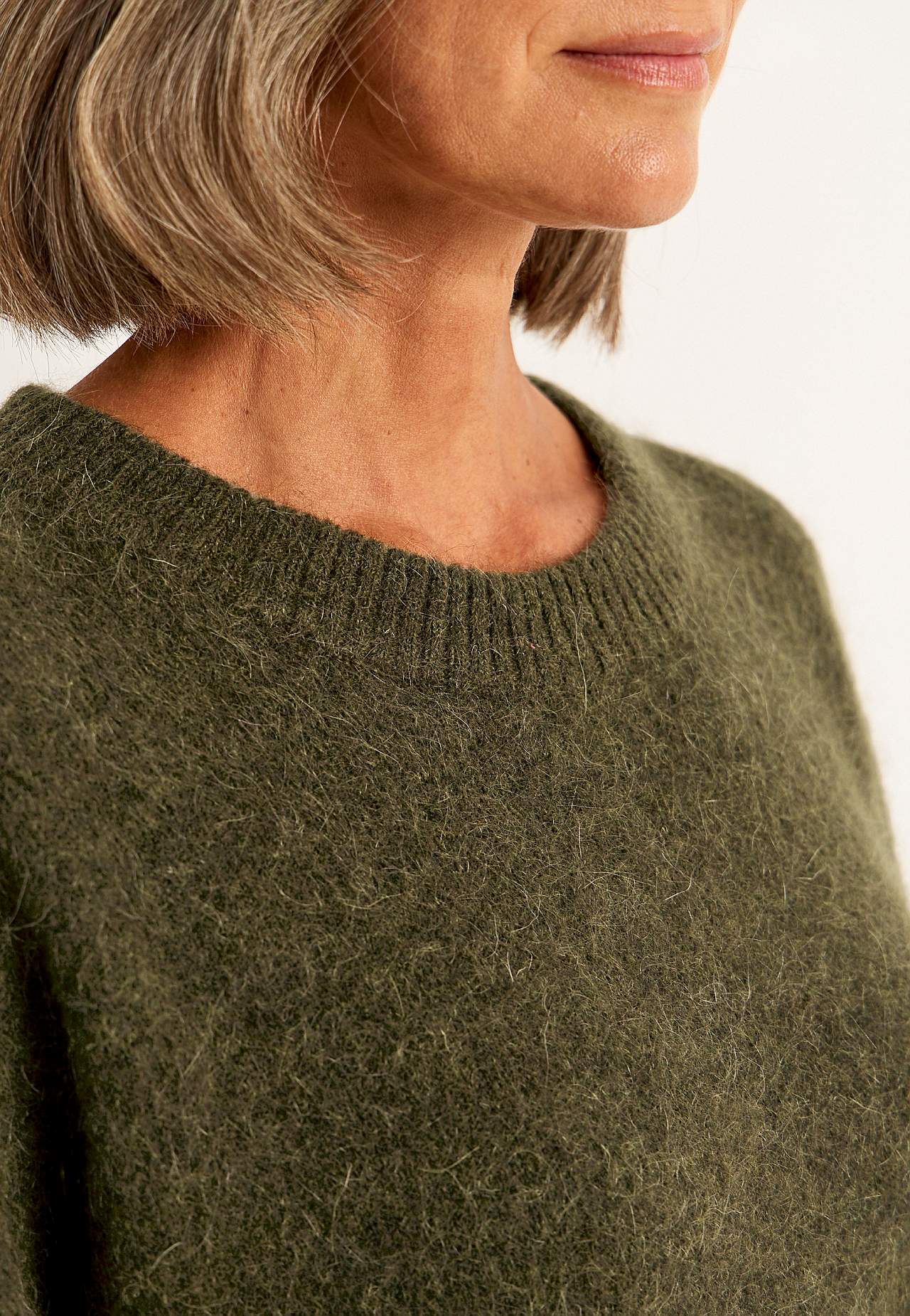 Genser Premium i mohair- og ullblanding