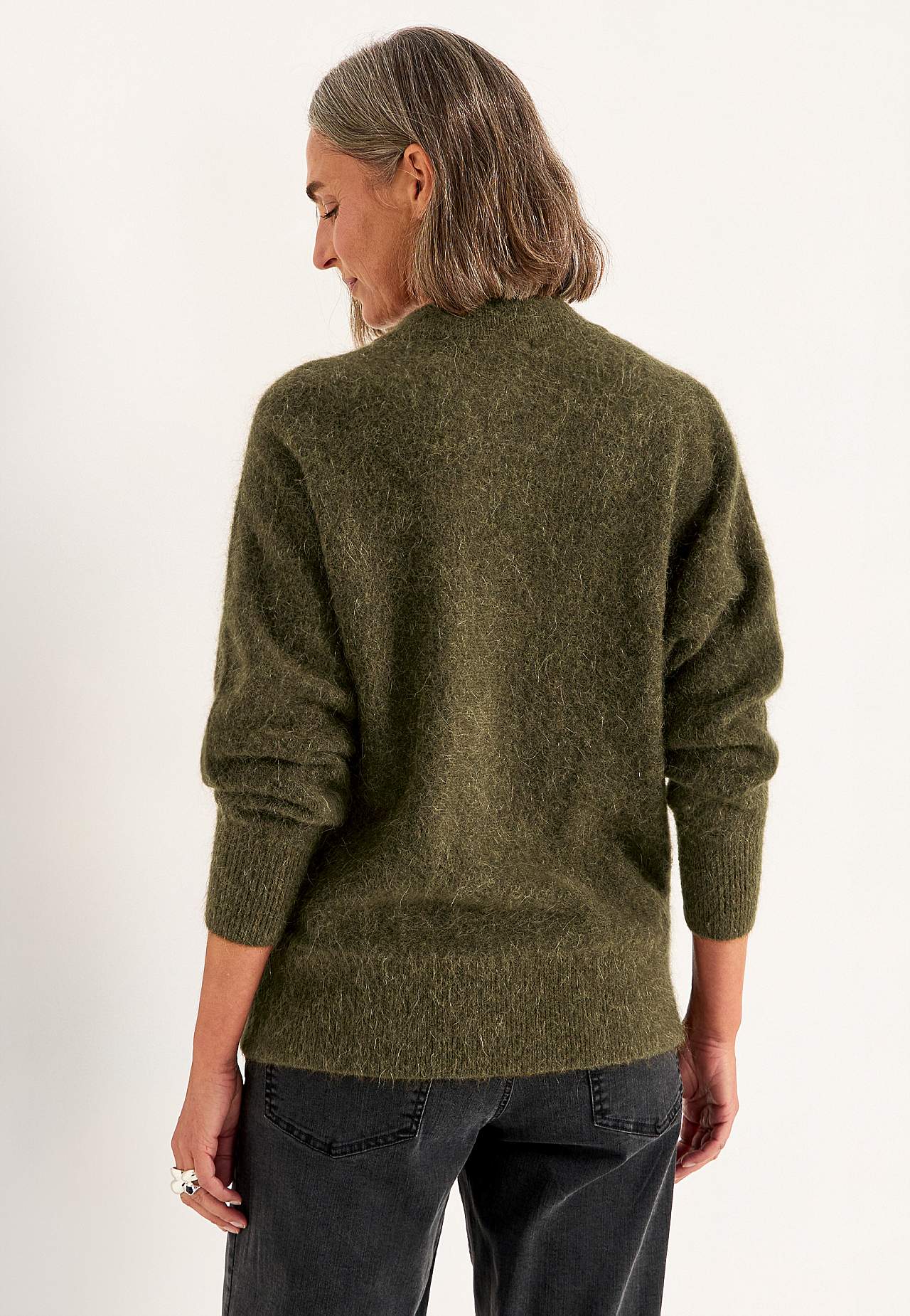 Cardigan Premium i mohair- og ullblanding