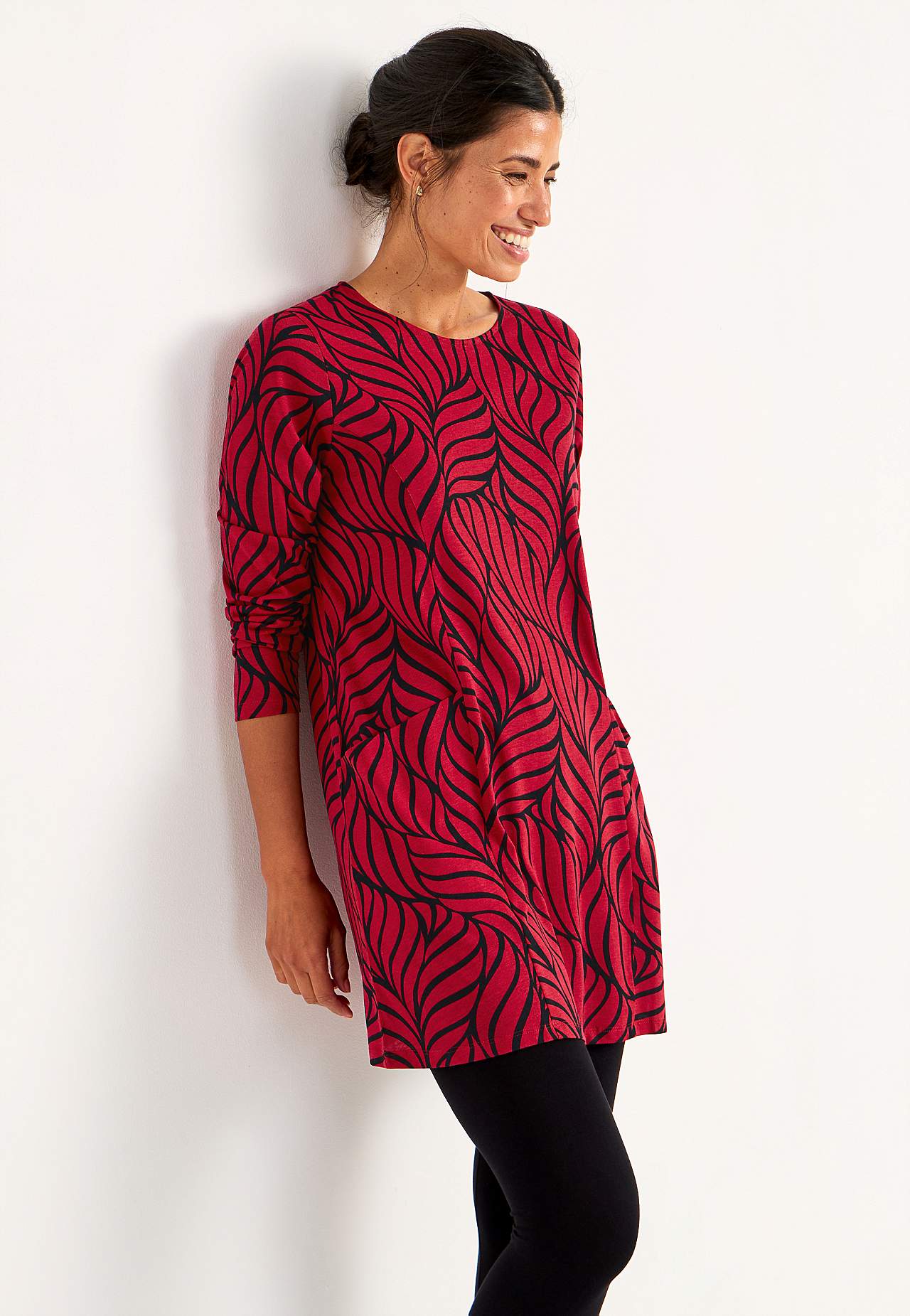 Jerseytunika med lommer