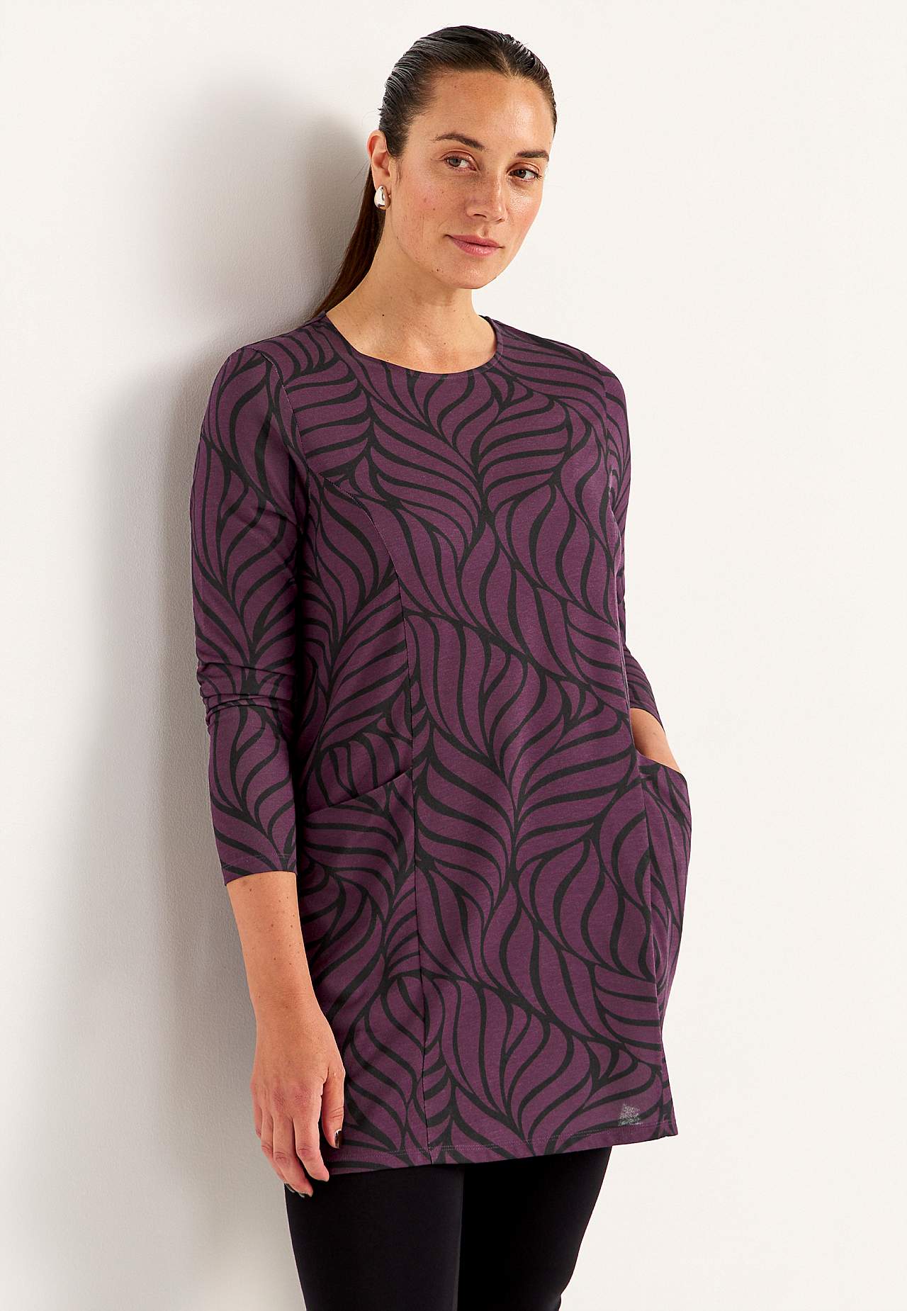 Jerseytunika med lommer