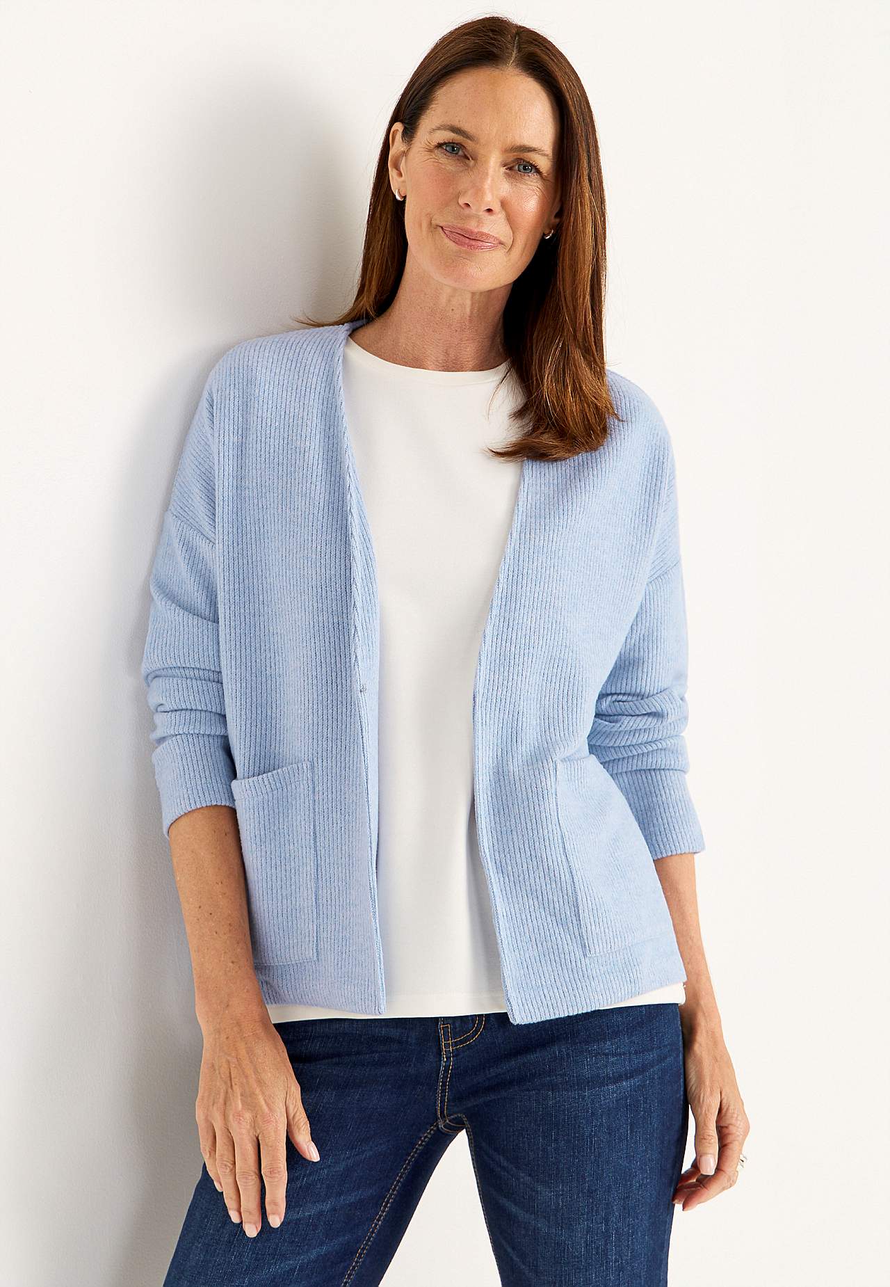 Supermyk cardigan med lommer