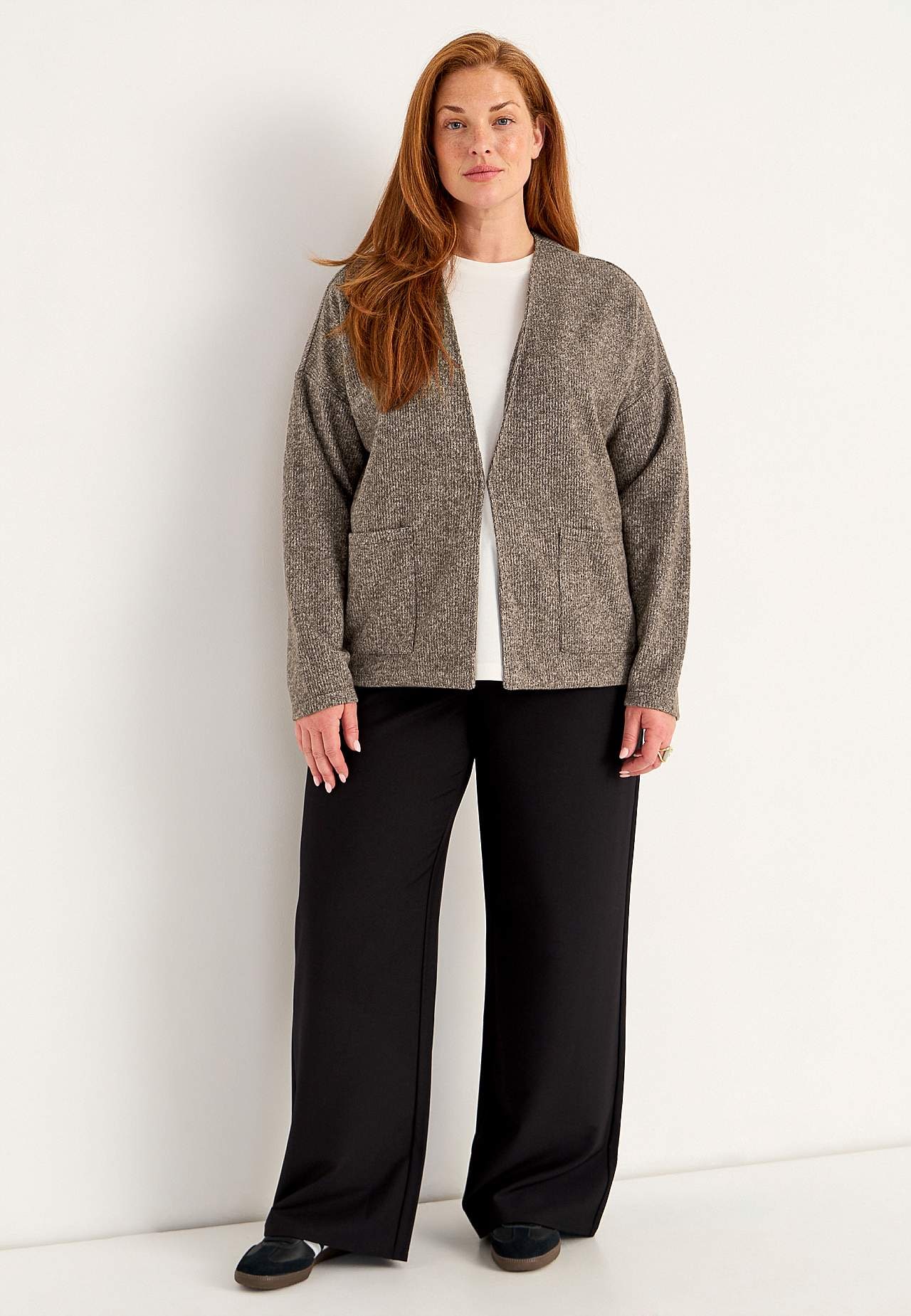 Supermyk cardigan med lommer
