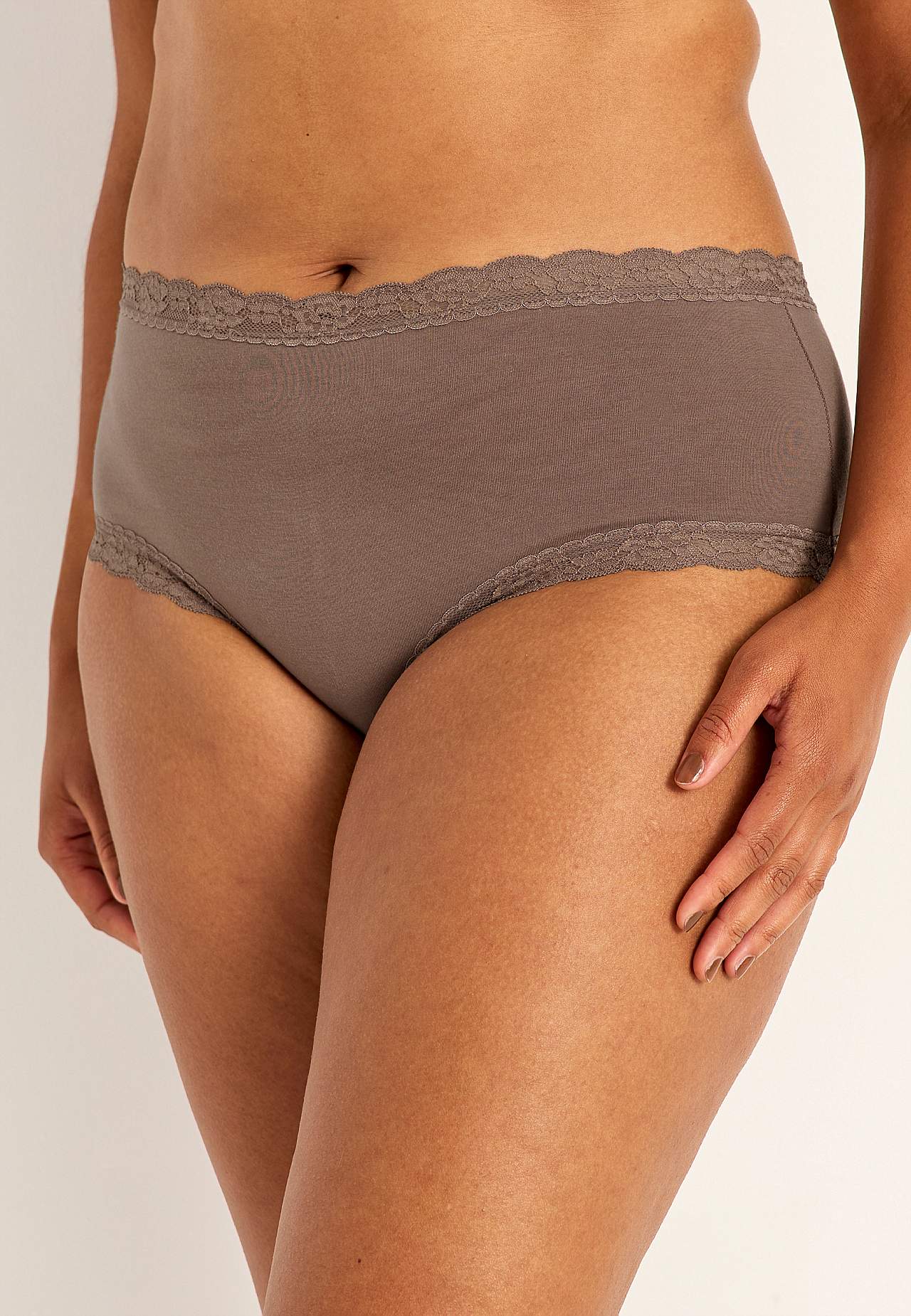 Bomullstruse med blondekant 3-pakning 3-pack