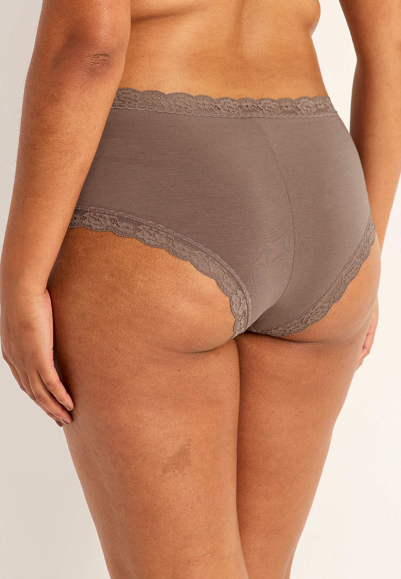 Bomullstruse med blondekant 3-pakning 3-pack