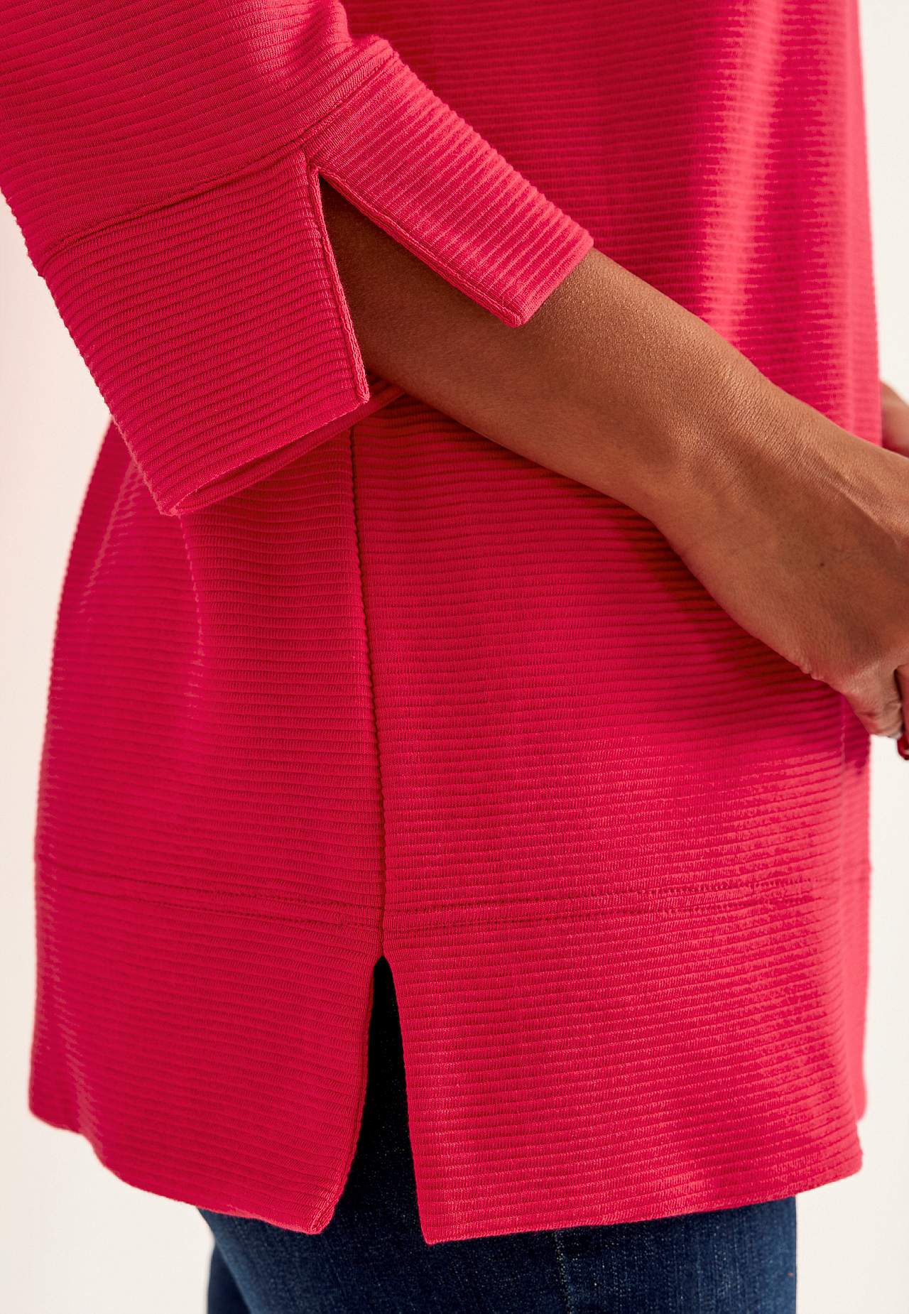 Jerseytunika med splitt