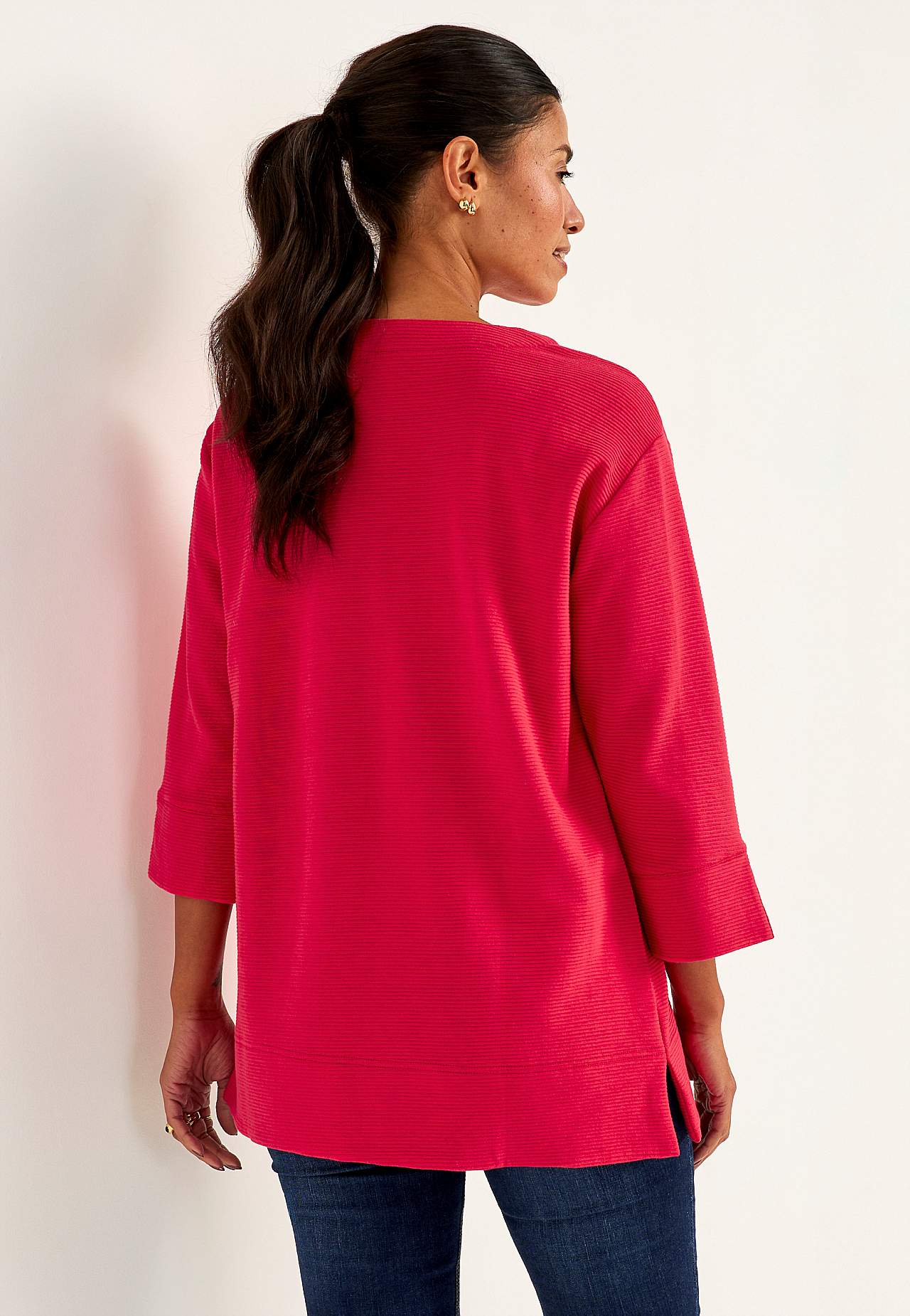 Jerseytunika med splitt