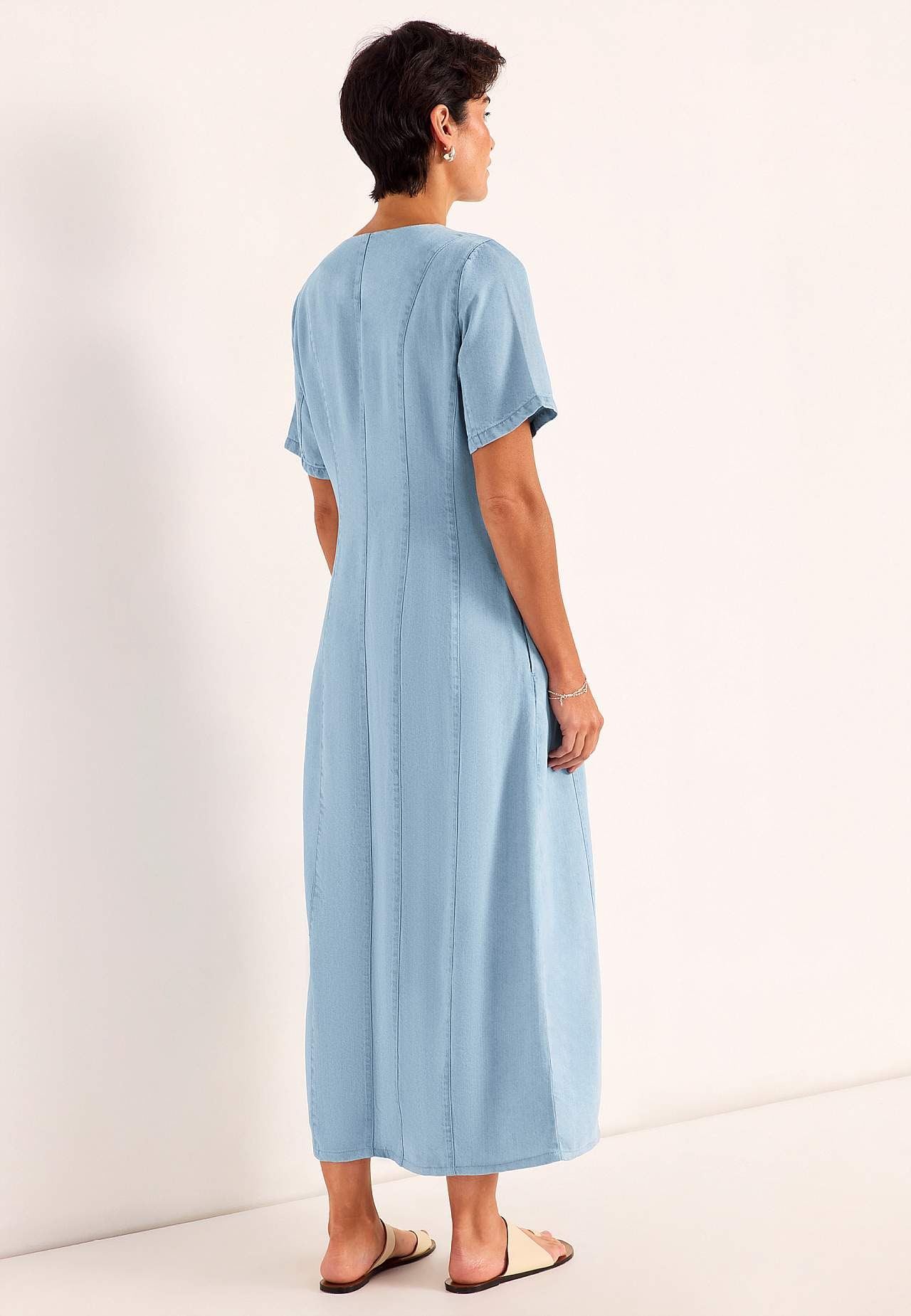 Ultramyk Premium denimkjole med knapper