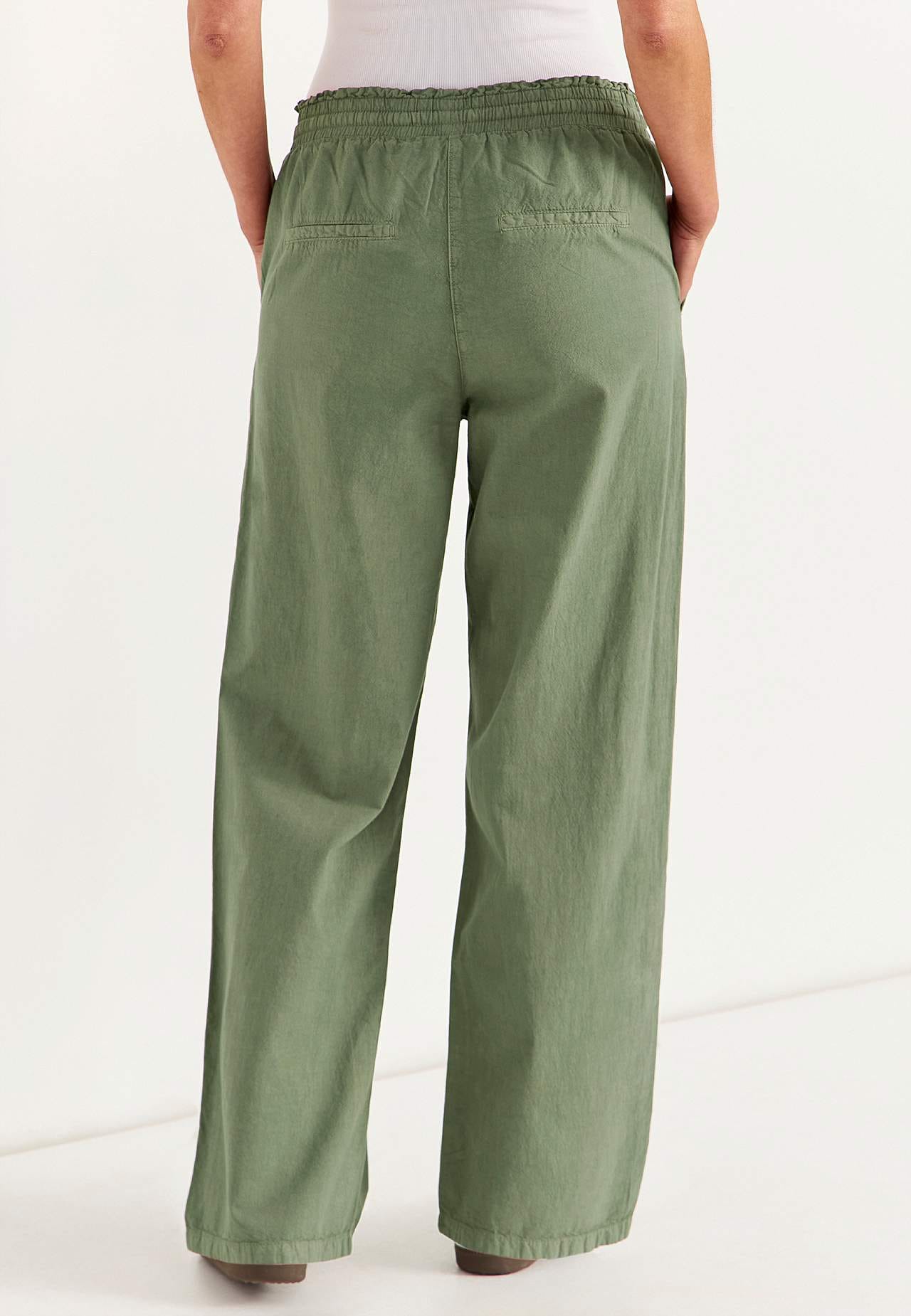 Bukse i vasket bomull