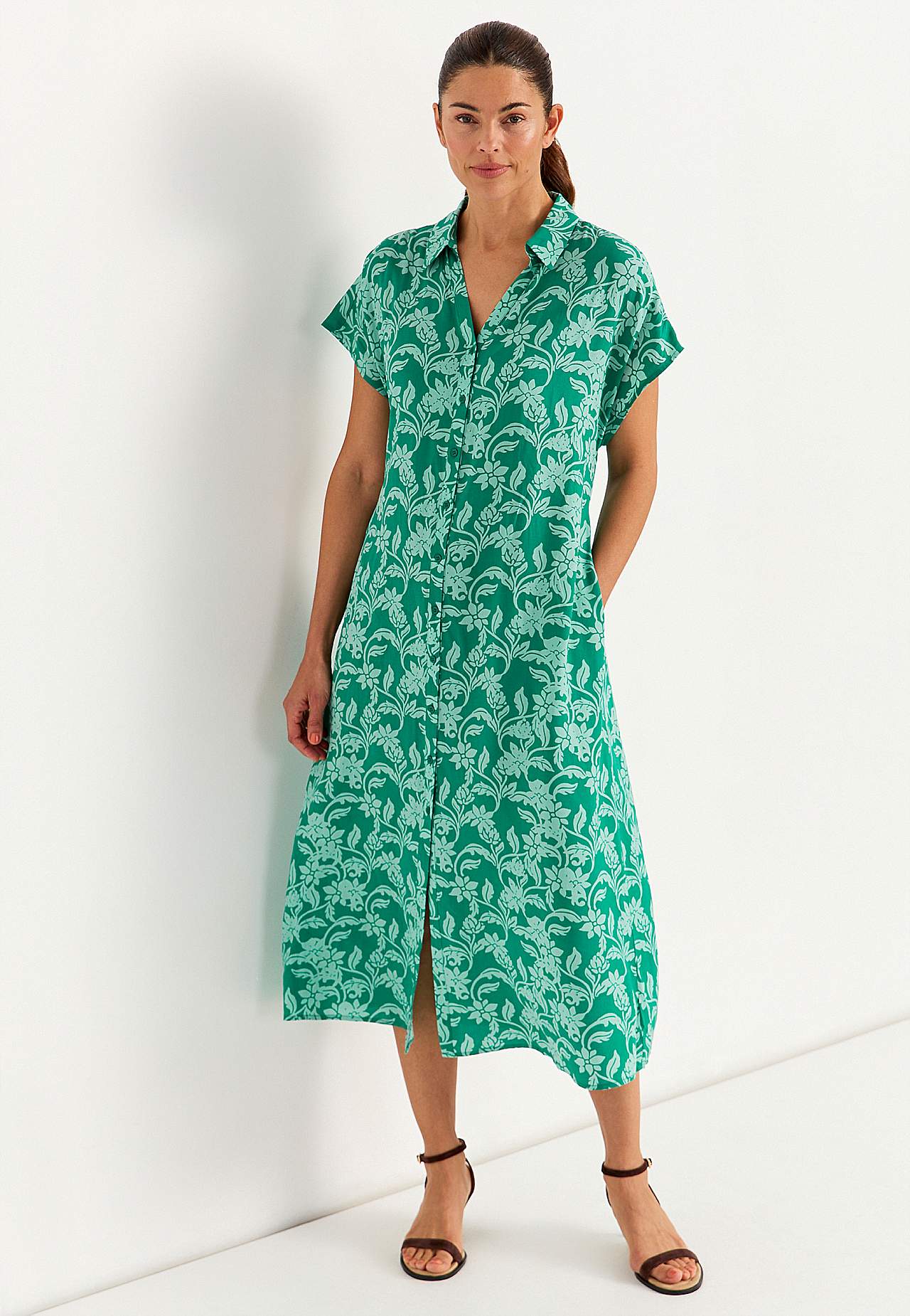 Skjortekjole med lommer