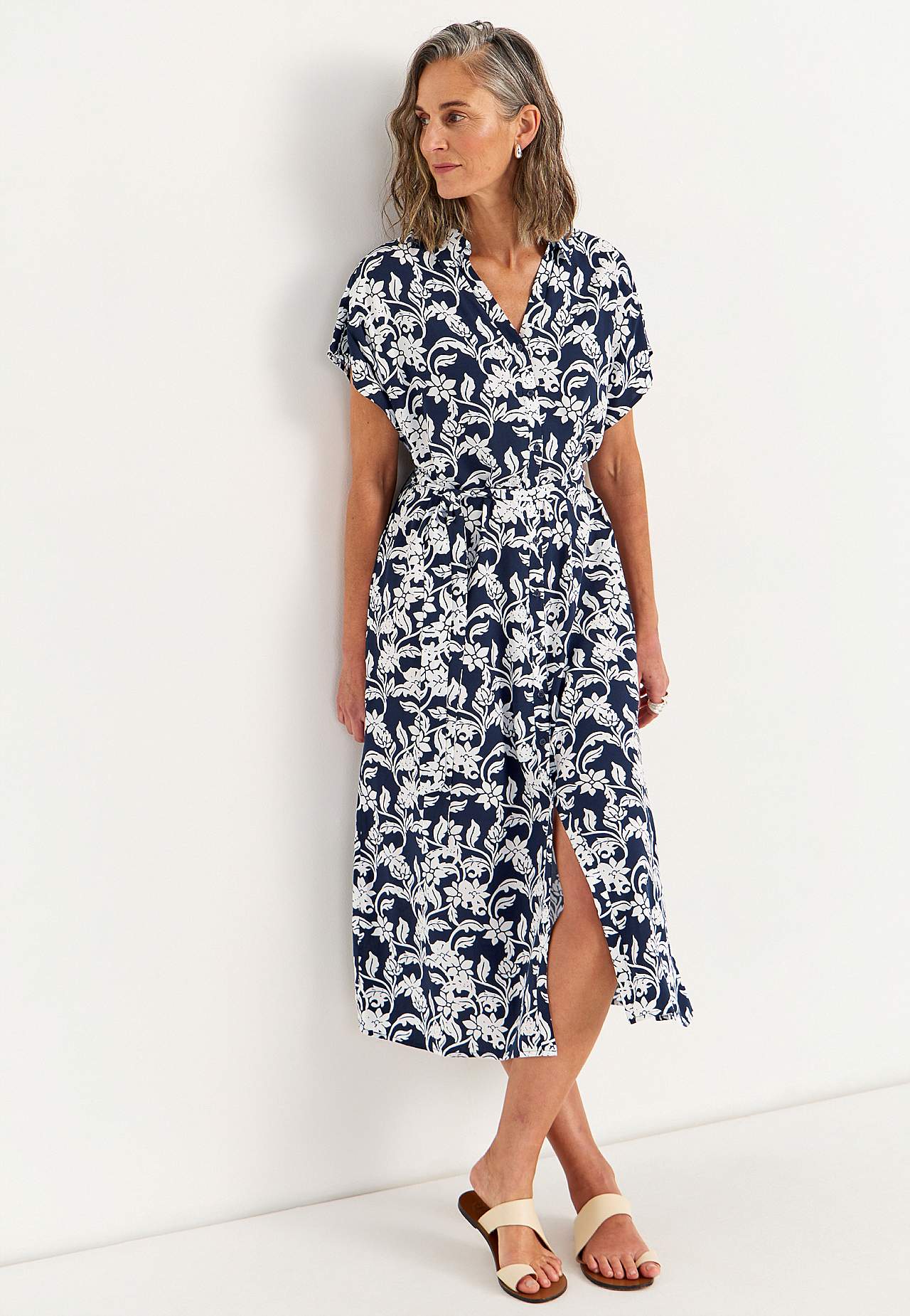 Skjortekjole med lommer