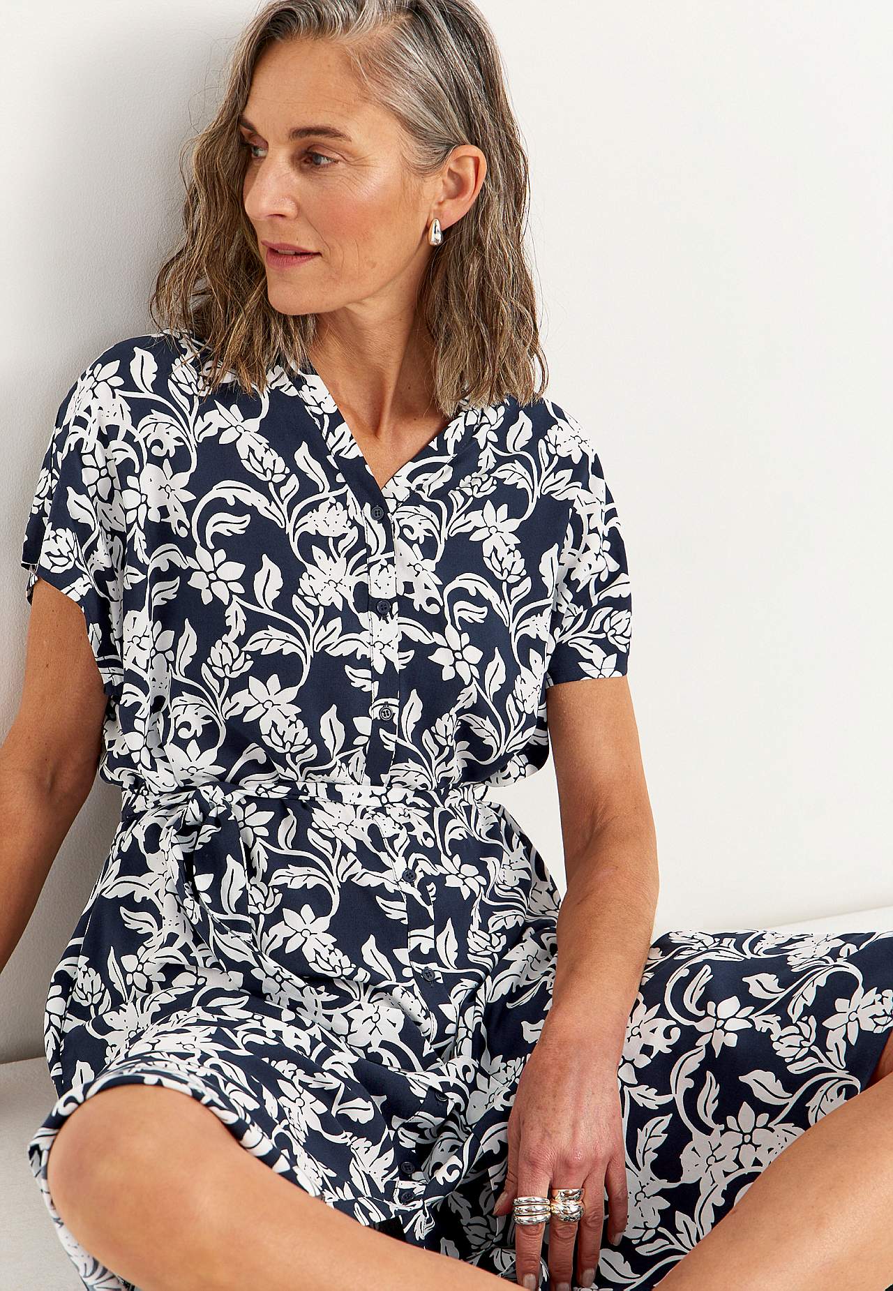 Skjortekjole med lommer