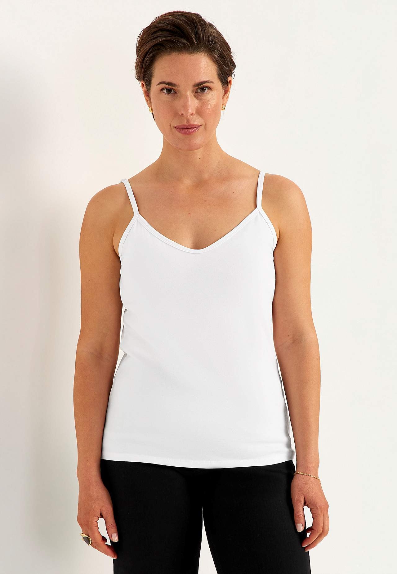 Singlet i myk, økologisk bomull 2-pack