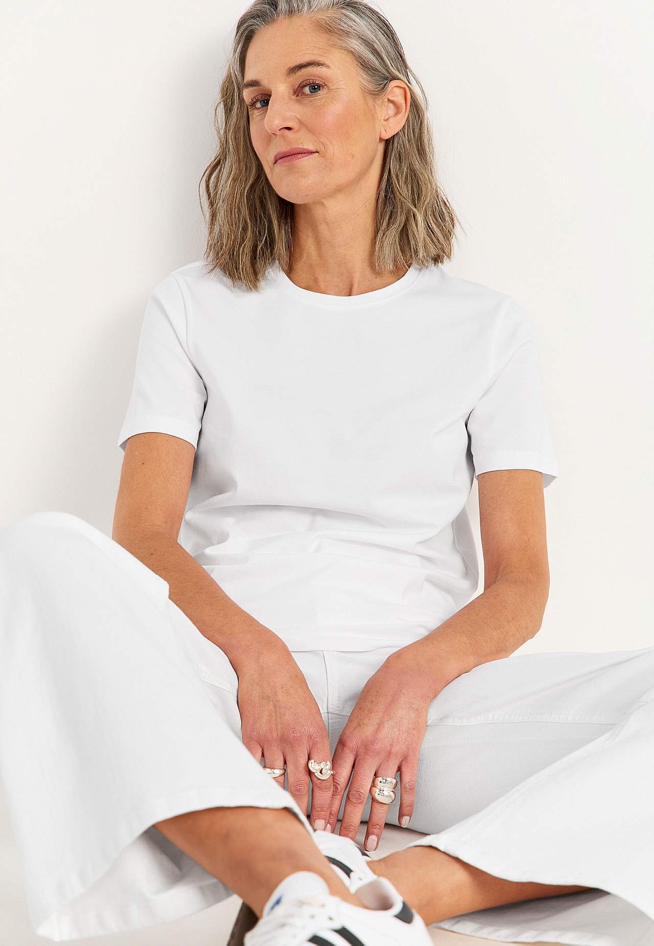 Kortermet jerseytopp