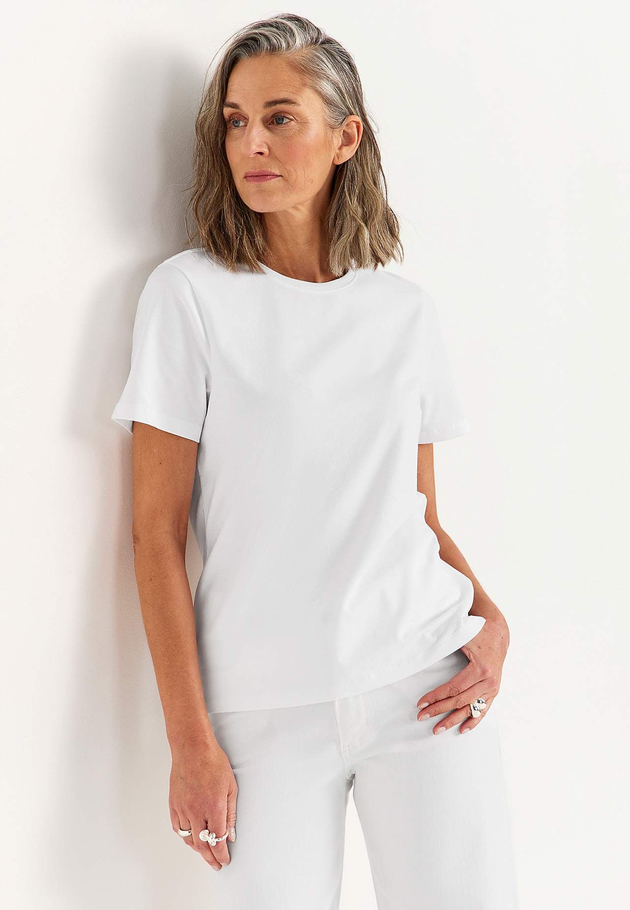 Kortermet jerseytopp