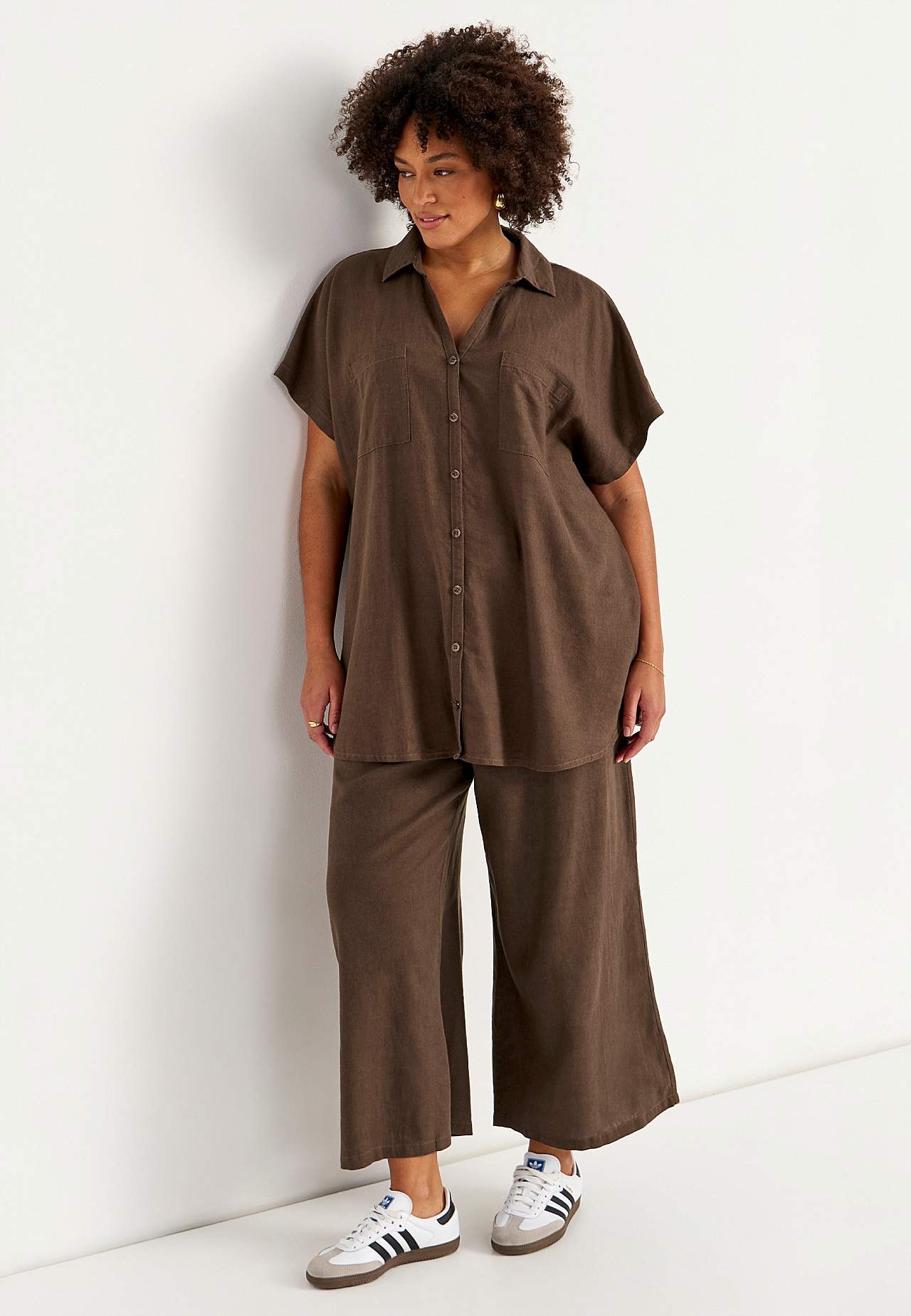 Tunika i lin med lommer