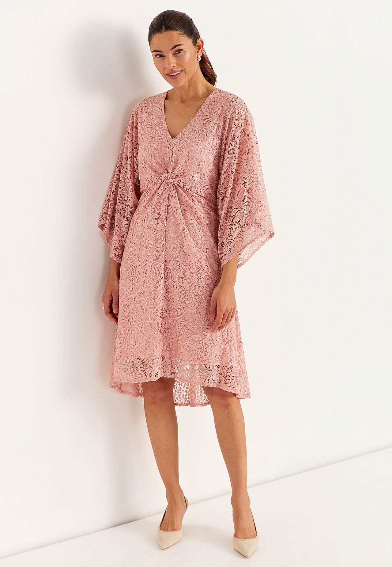 Myk, stretchy blondekjole