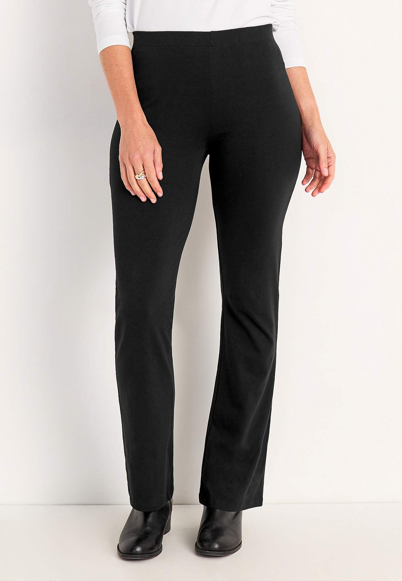 Bootcut jersey leggings