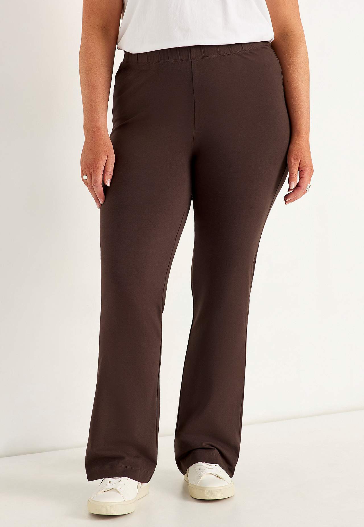 Bootcut jersey leggings